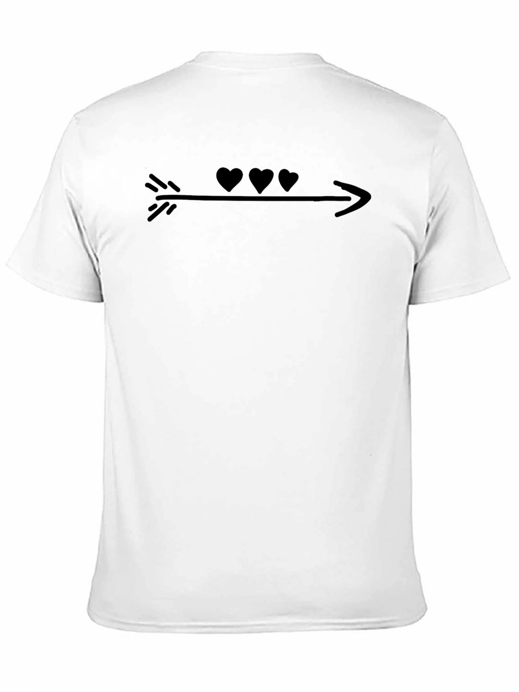 Heart Arrow Graphic Tee - Black