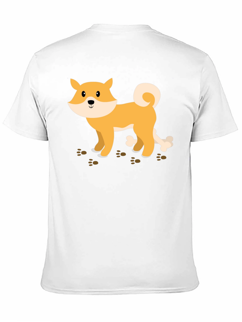 Shiba Inu Dog Bone Graphic Tee - Casual Style