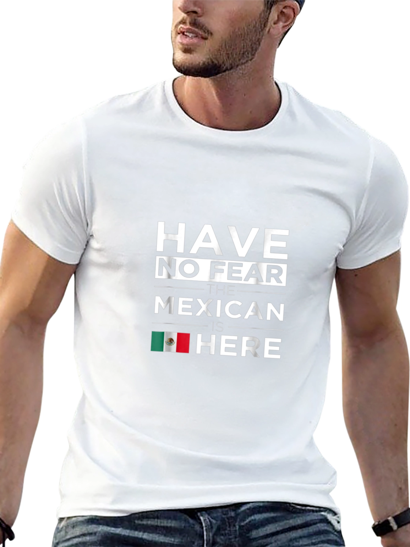 Have No Fear Mexican Is Here Black T-Shirt