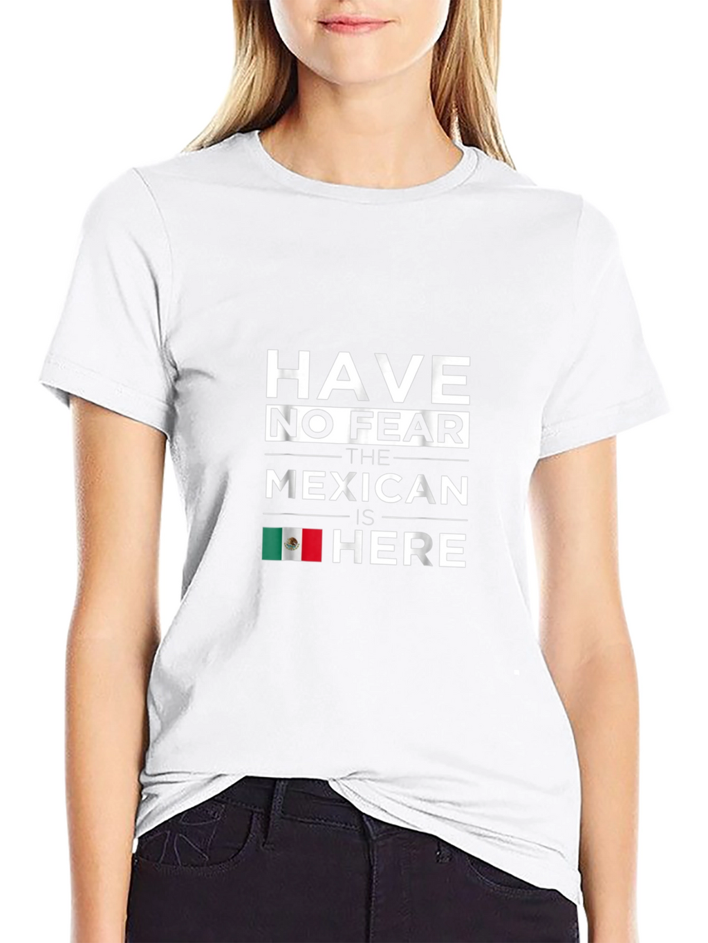 Have No Fear Mexican Is Here Black T-Shirt