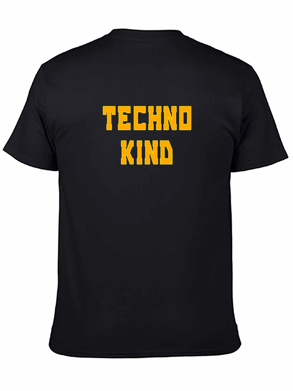 Techno Kind Graphic Tee - Bold Text Casual Style
