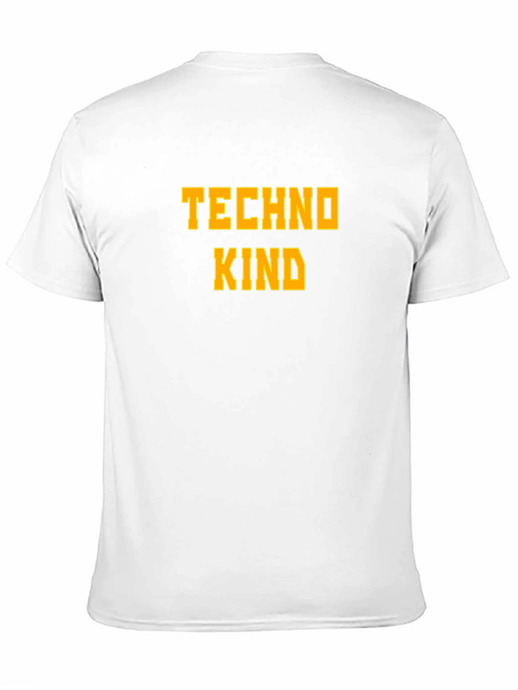 Techno Kind Graphic Tee - Bold Text Casual Style
