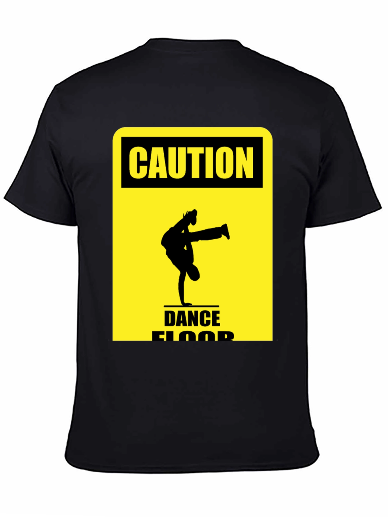 Caution Dance Floor T-Shirt - Black