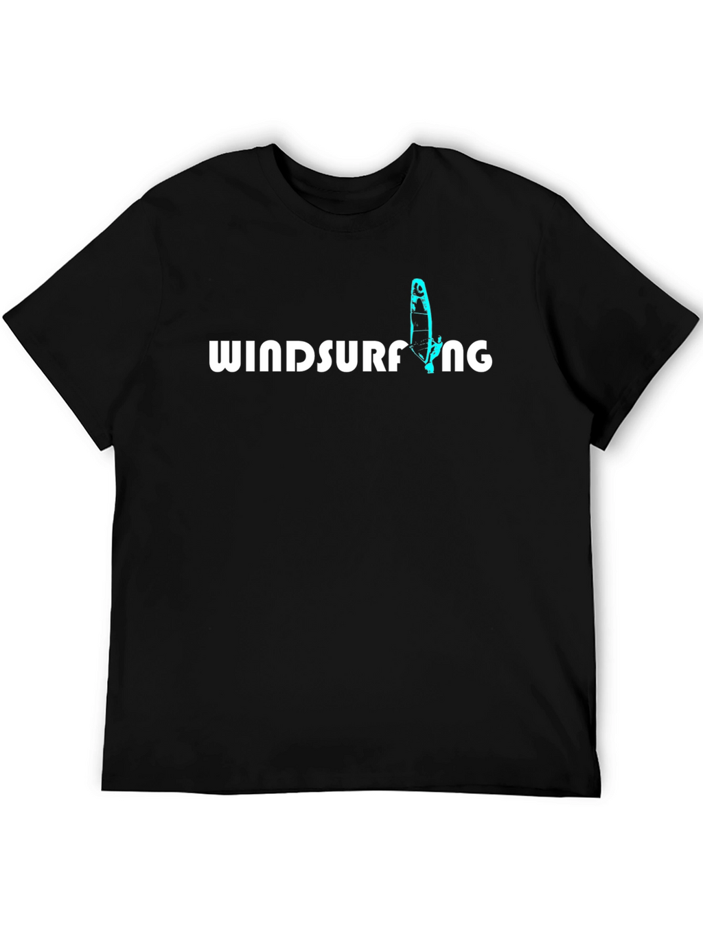 Windsurfing Graphic Tee - Black Casual Shirt