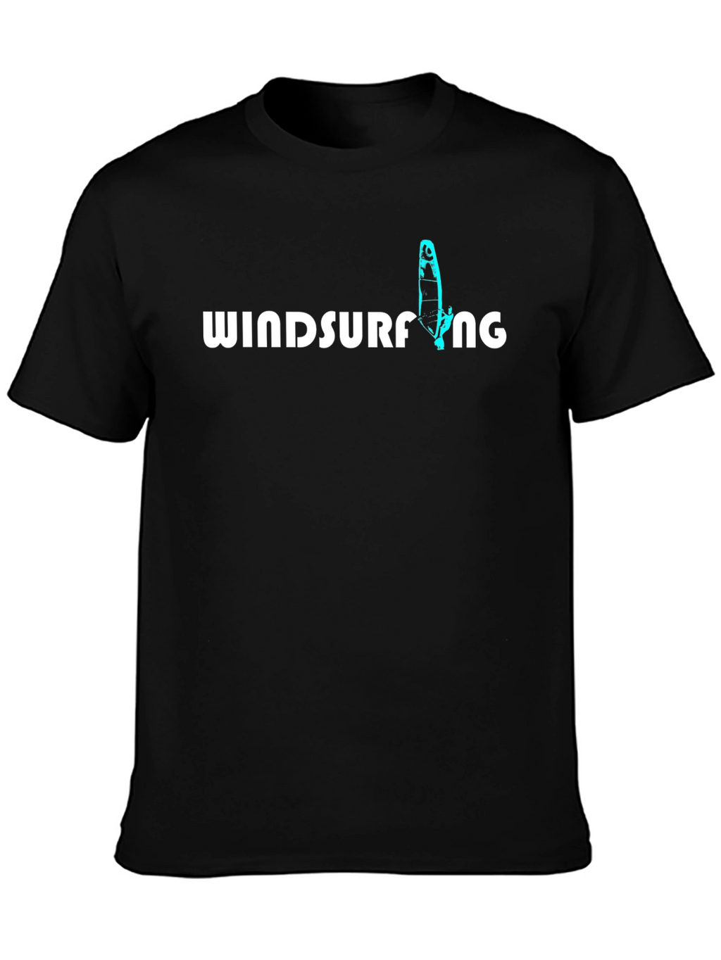 Windsurfing Graphic Tee - Black Casual Shirt