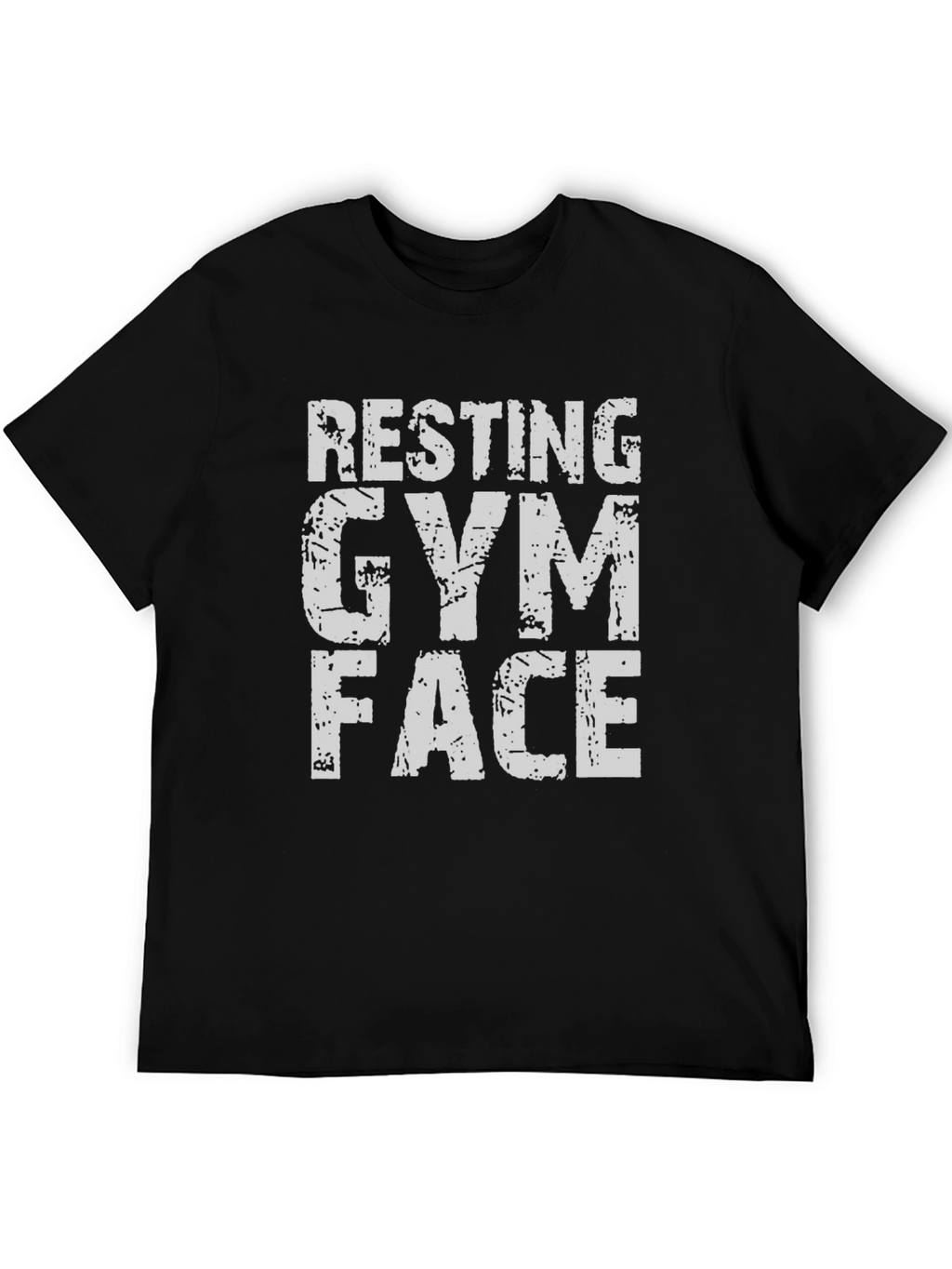 Resting Gym Face T-Shirt - Black Graphic Tee
