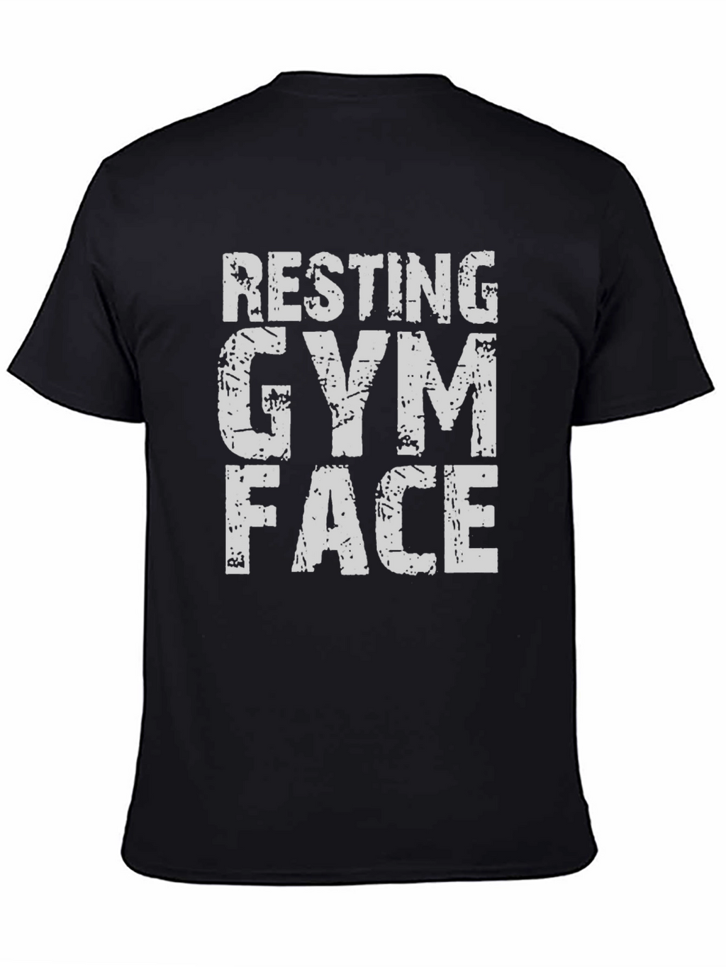 Resting Gym Face T-Shirt - Black Graphic Tee