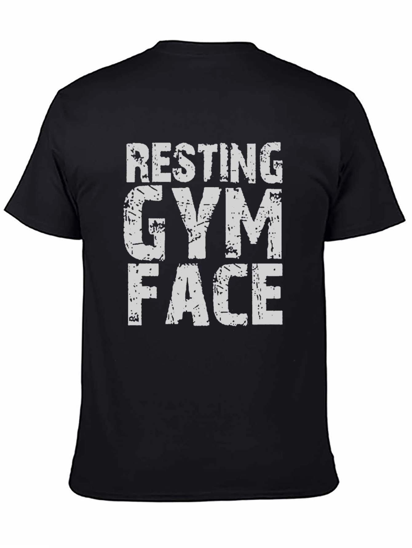 Resting Gym Face T-Shirt - Black Graphic Tee