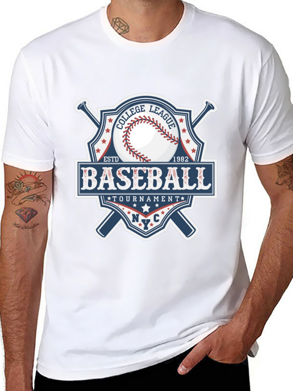 Baseball College League Tournament T-Shirt
