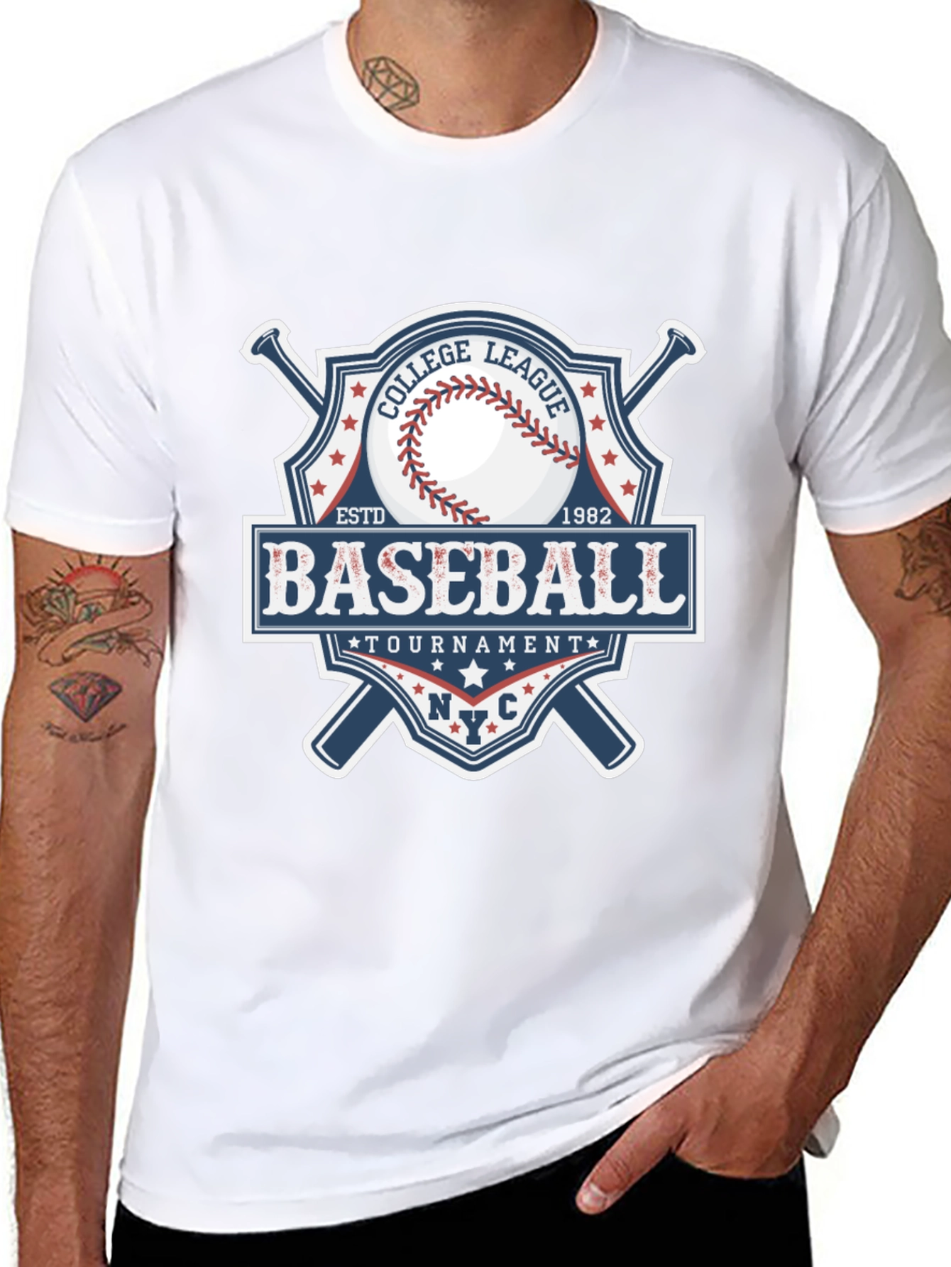 Baseball College League Tournament T-Shirt