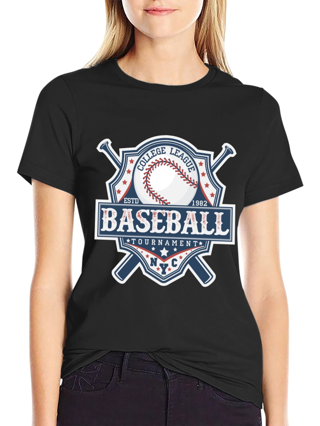 Baseball College League Tournament T-Shirt