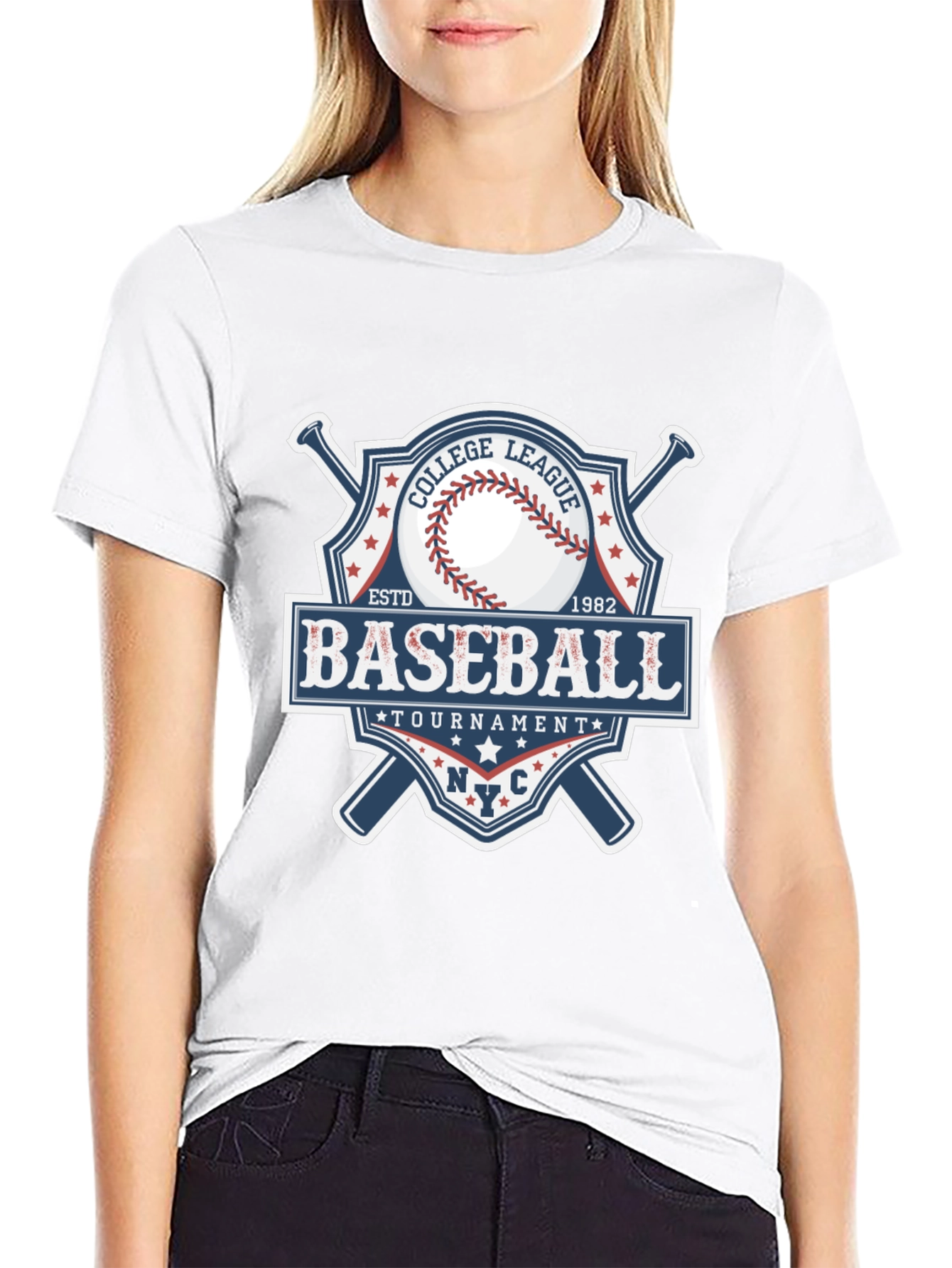 Baseball College League Tournament T-Shirt