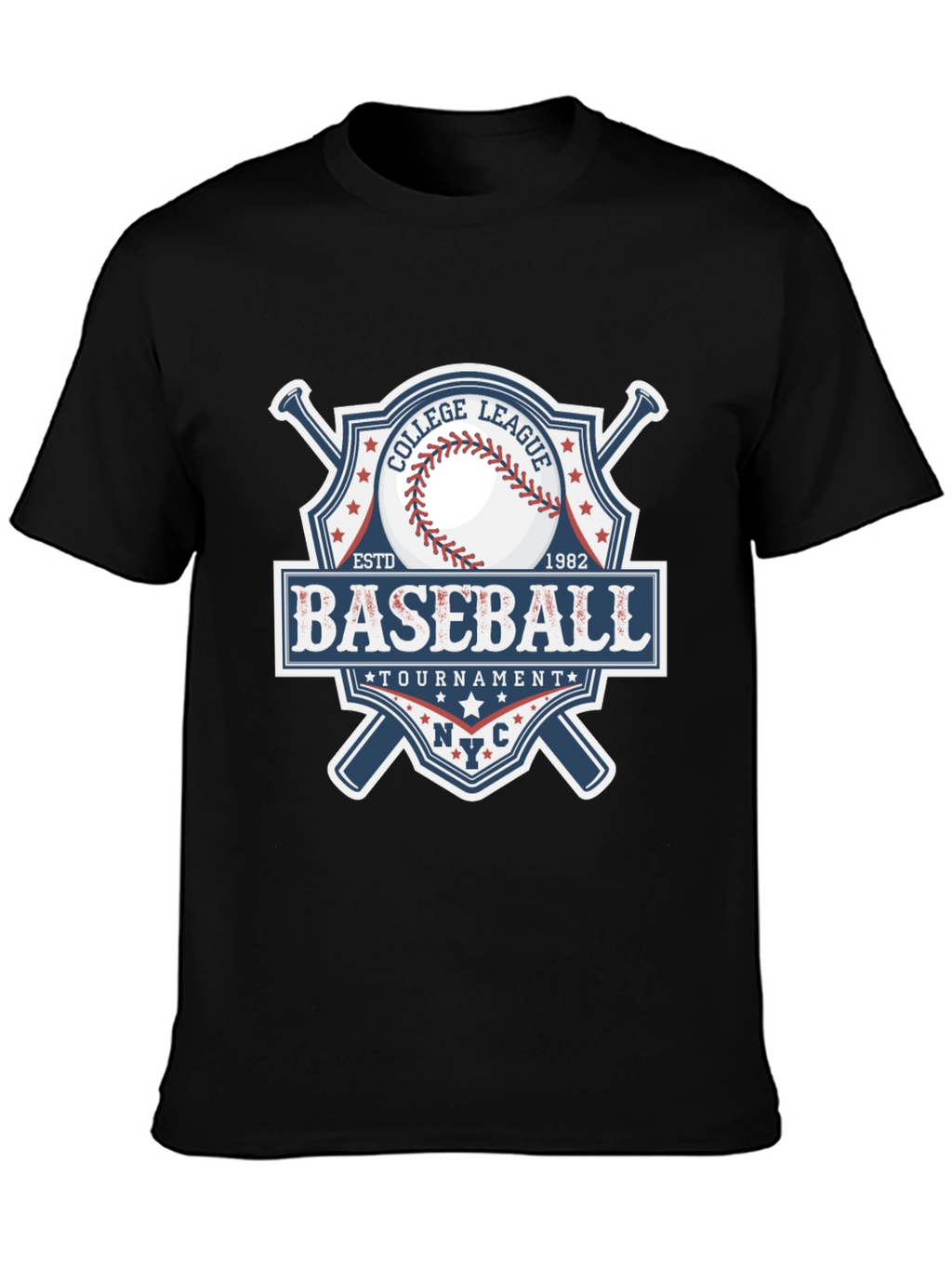 Baseball College League Tournament T-Shirt