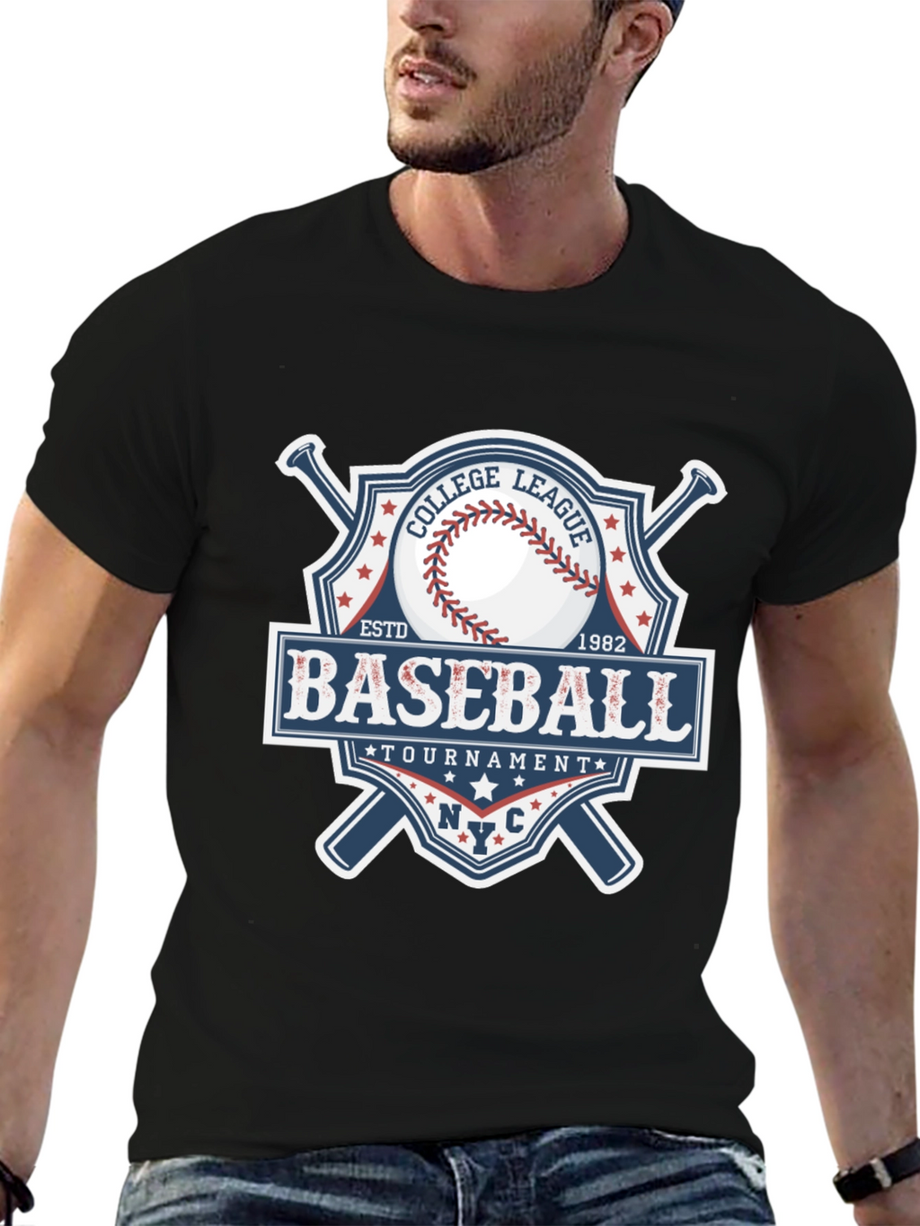 Baseball College League Tournament T-Shirt