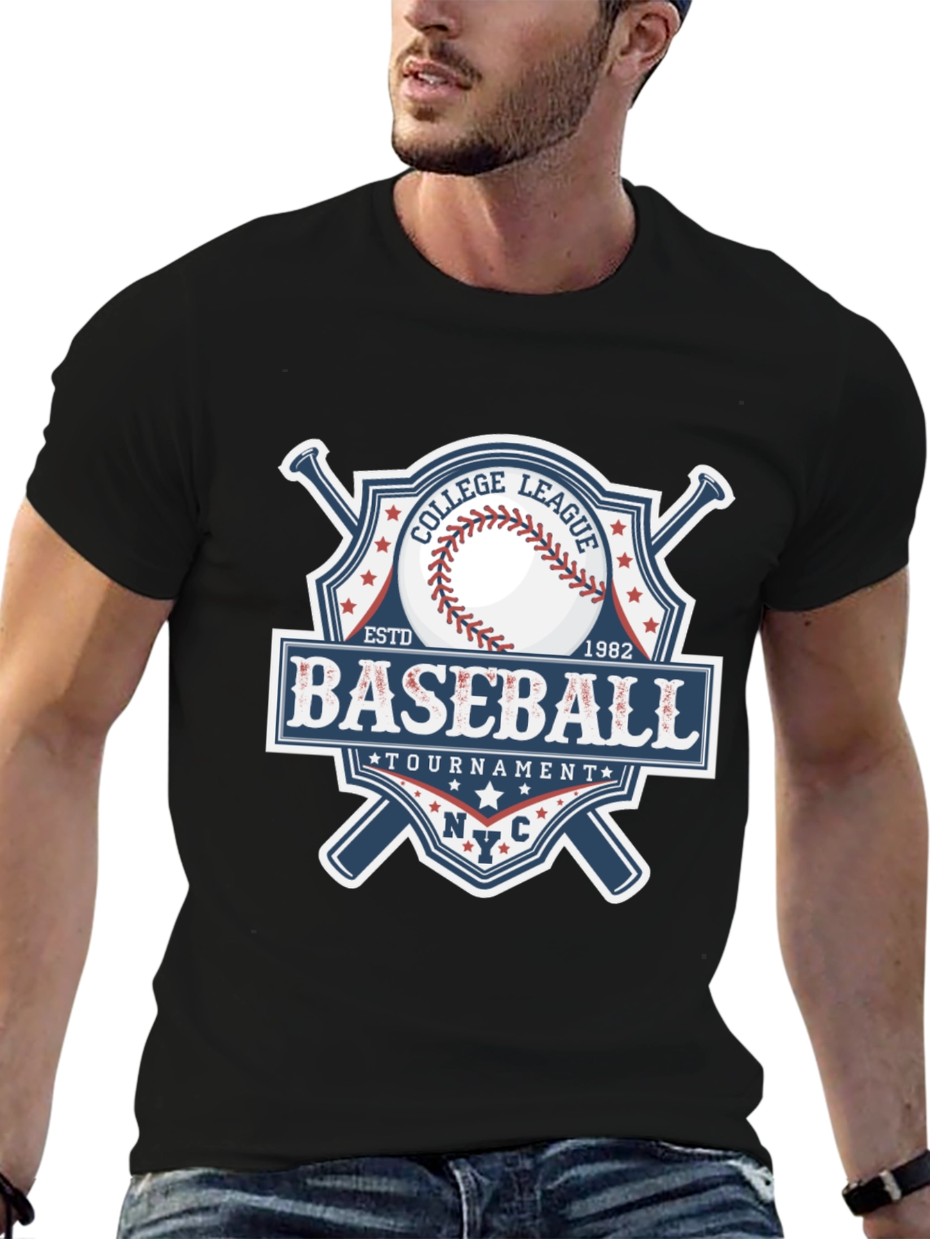 Baseball College League Tournament T-Shirt
