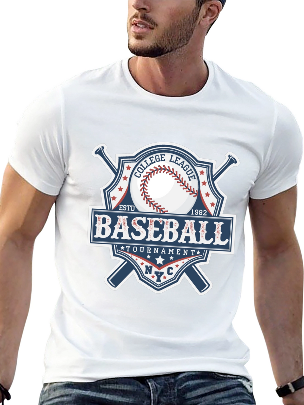 Baseball College League Tournament T-Shirt