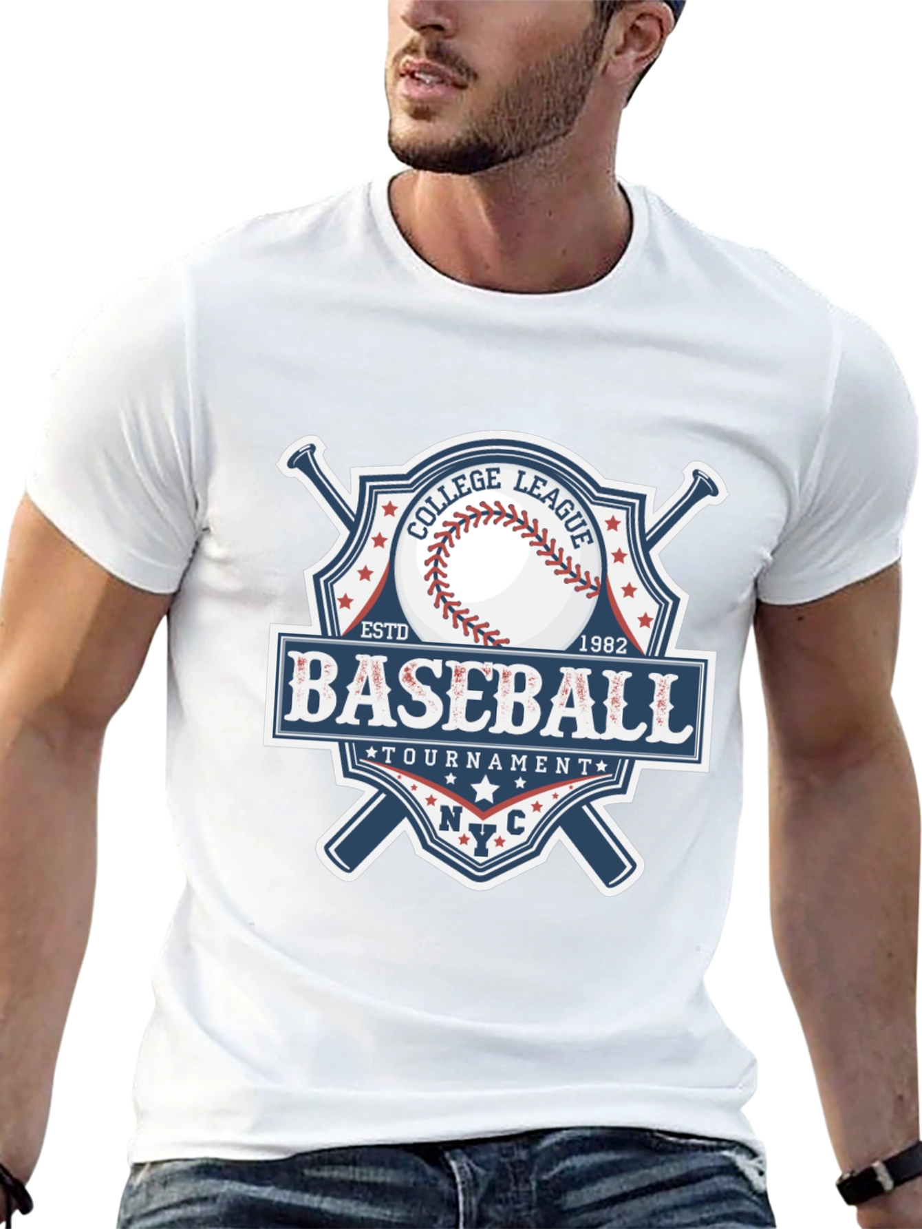 Baseball College League Tournament T-Shirt