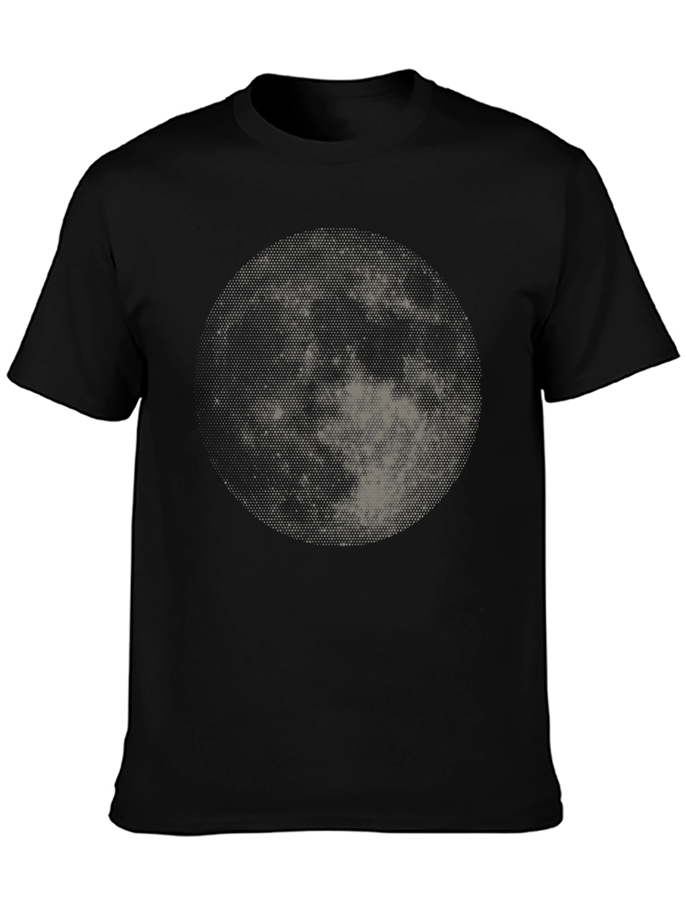 Moon Graphic Black T-Shirt