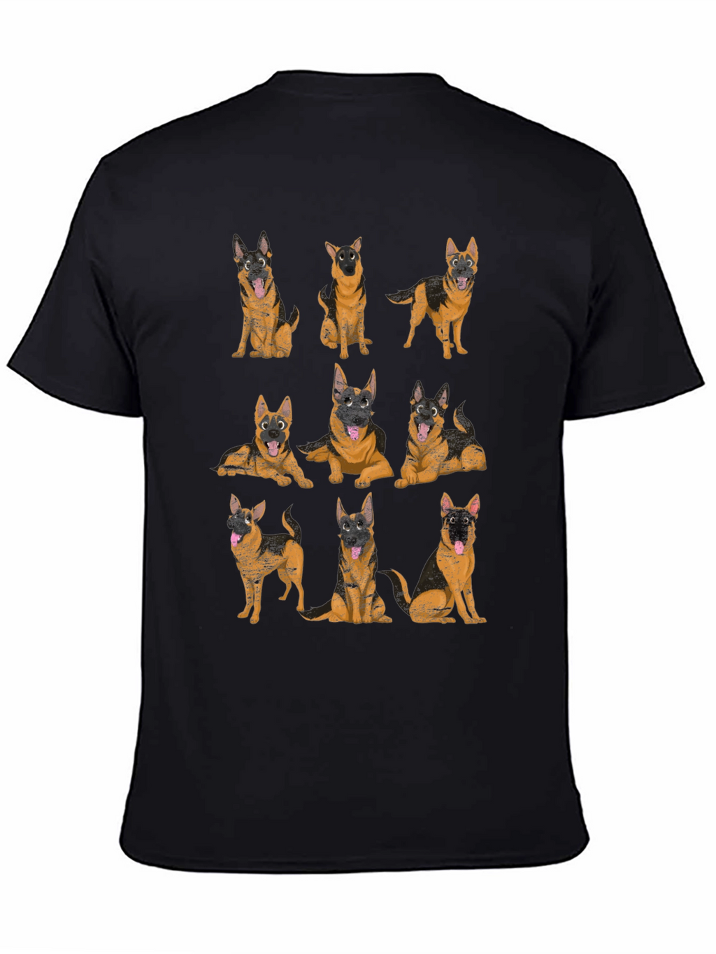 German Shepherd Dog T-Shirt - Unisex Black Tee