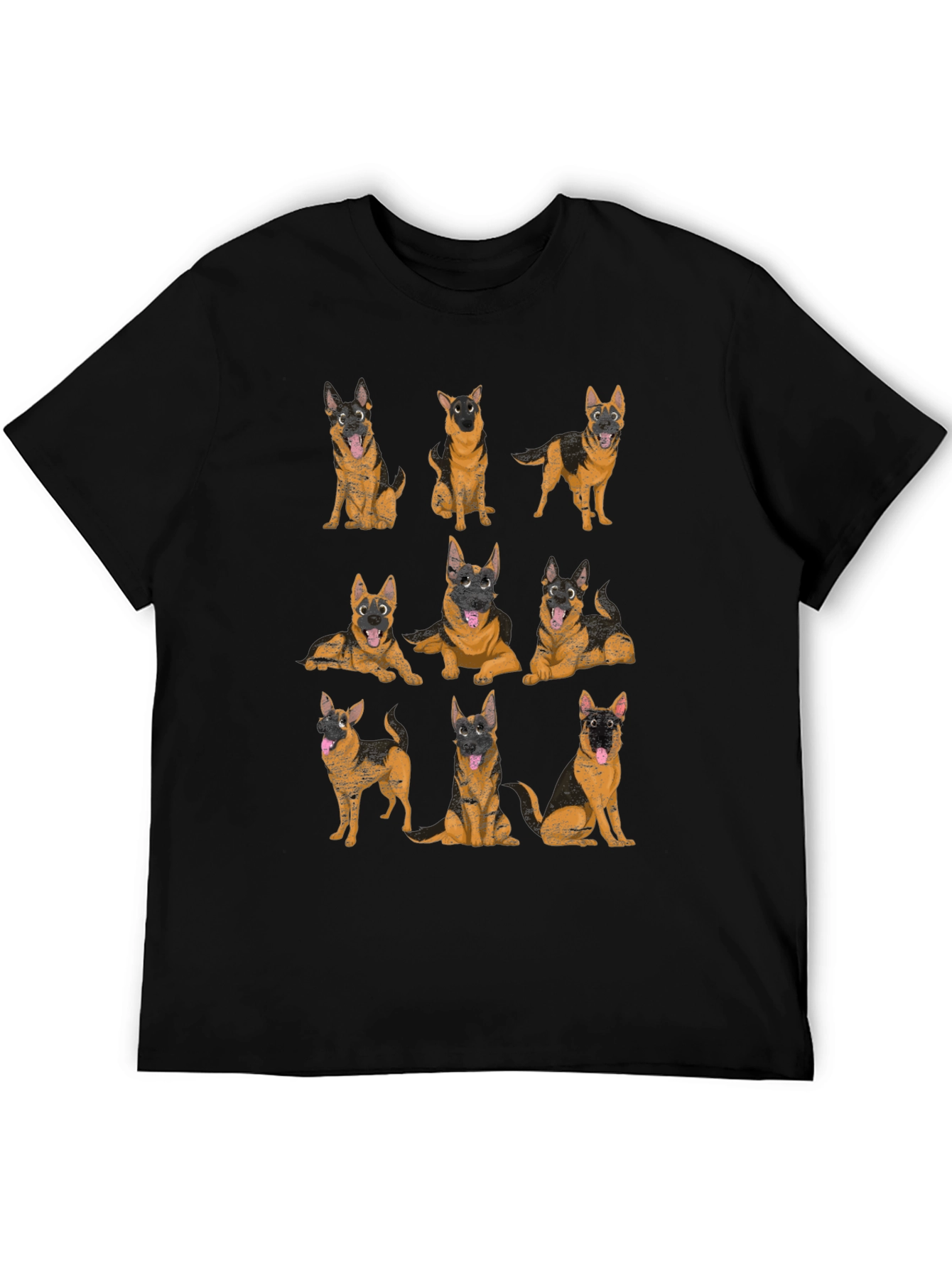 German Shepherd Dog T-Shirt - Unisex Black Tee