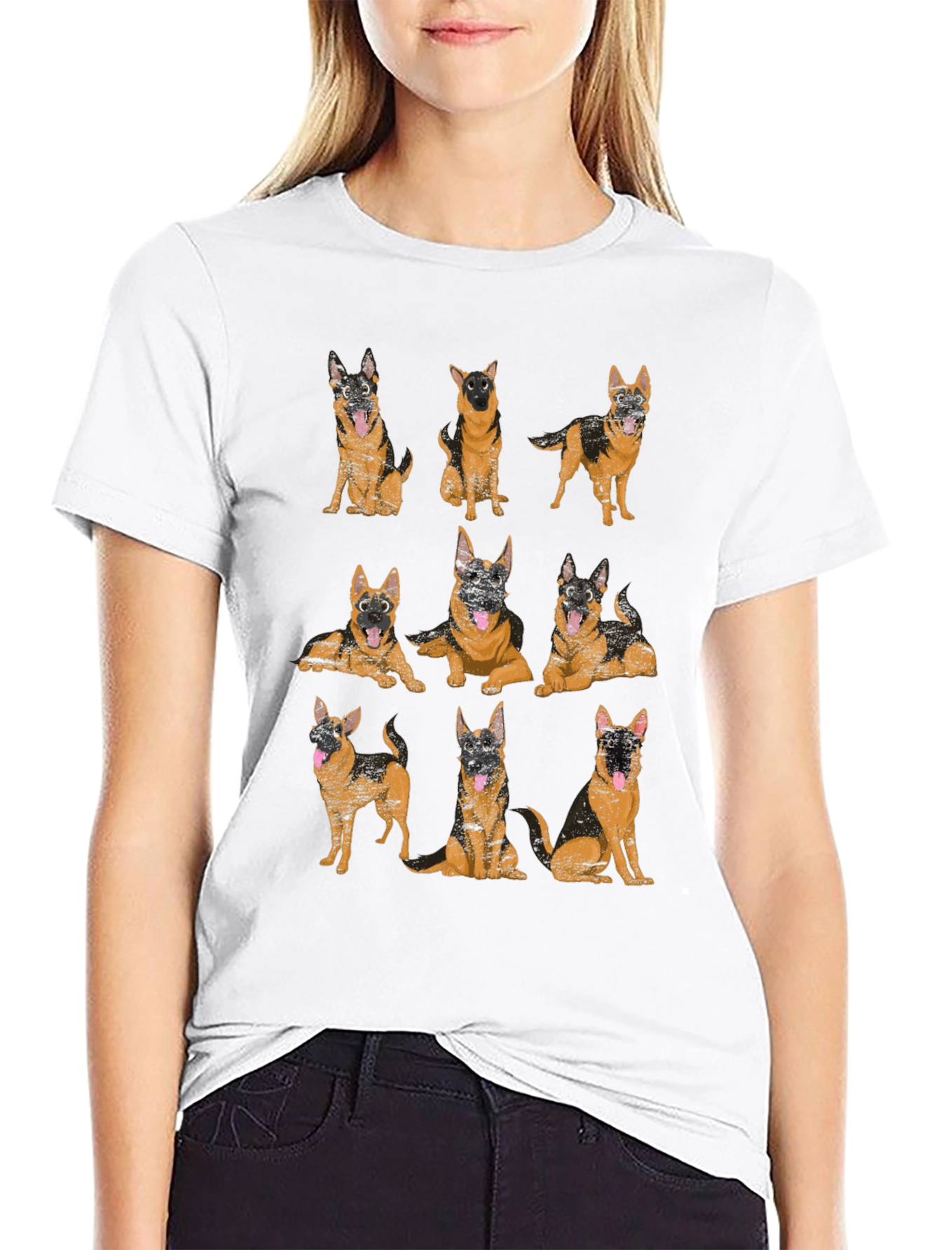 German Shepherd Dog T-Shirt - Unisex Black Tee