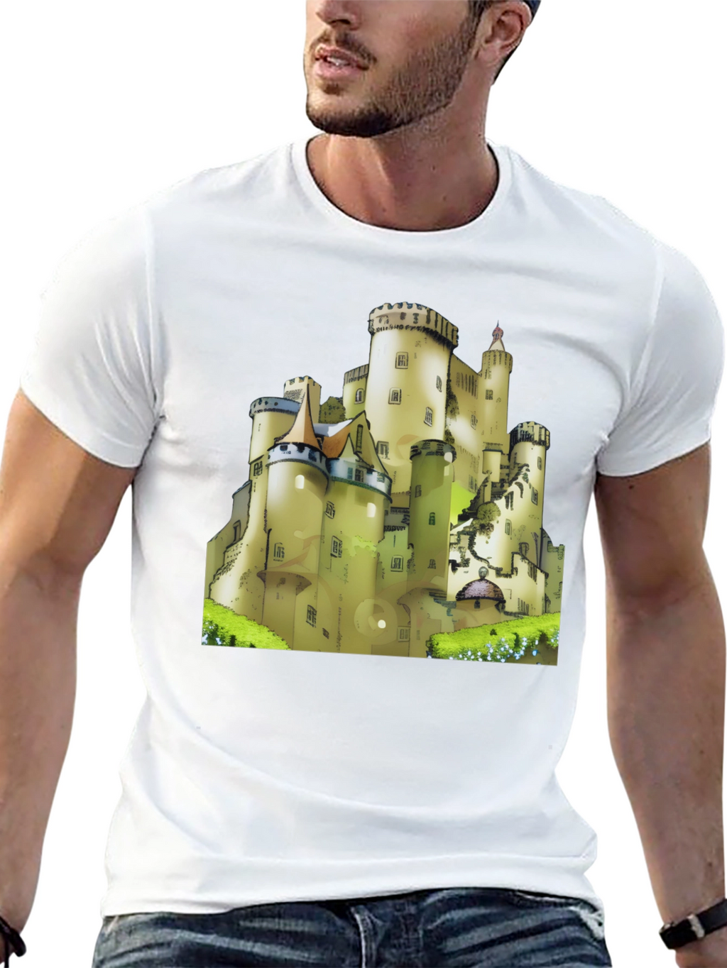 Castle Graphic Tee - Medieval Fantasy Shirt