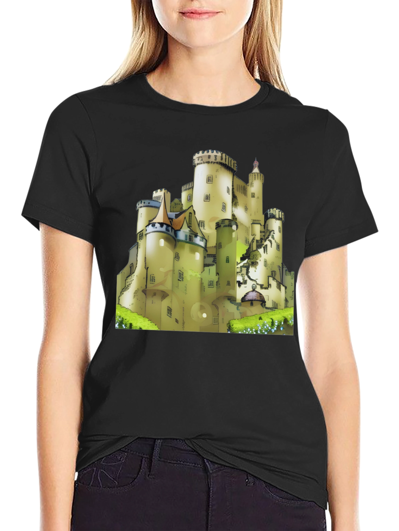 Castle Graphic Tee - Medieval Fantasy Shirt