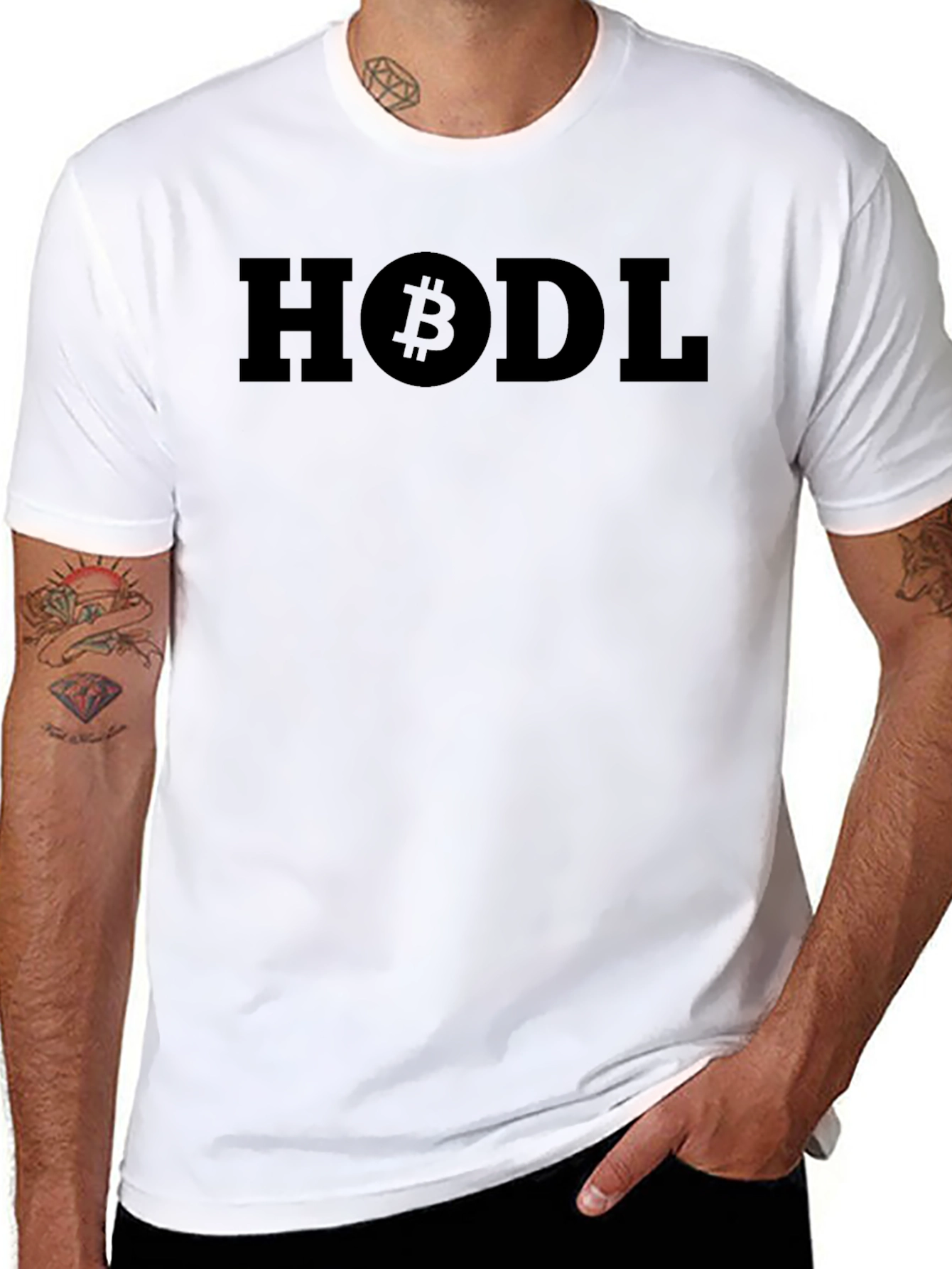 HODL Bitcoin Crypto T-Shirt - Black