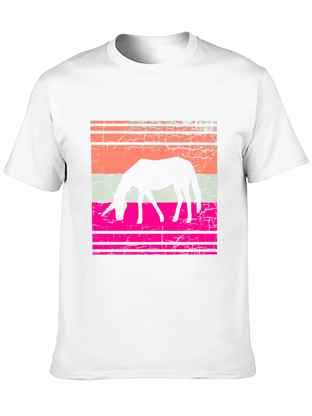 Retro Unicorn Graphic T-Shirt - Black