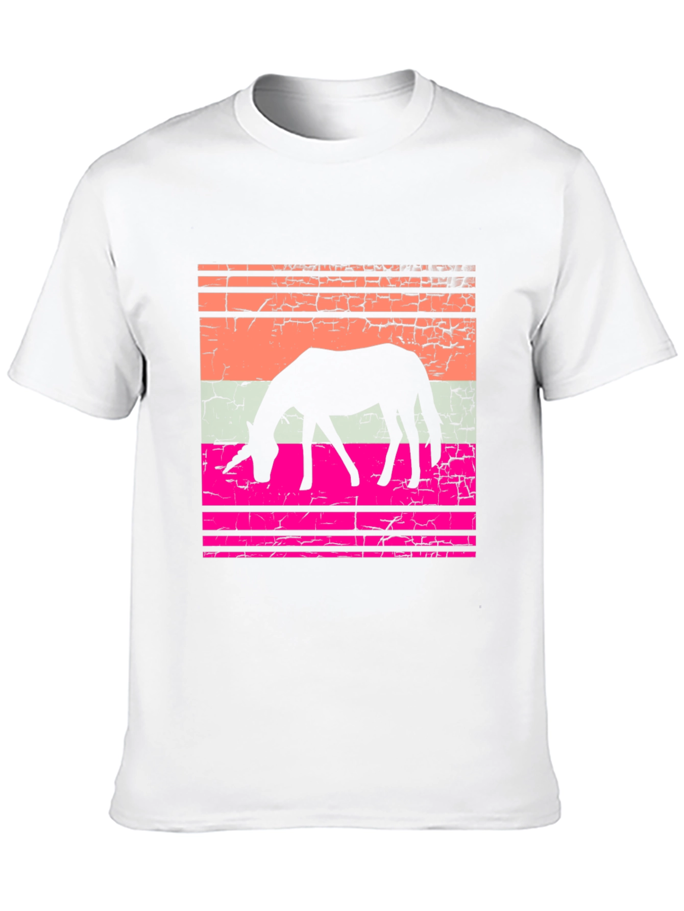 Retro Unicorn Graphic T-Shirt - Black