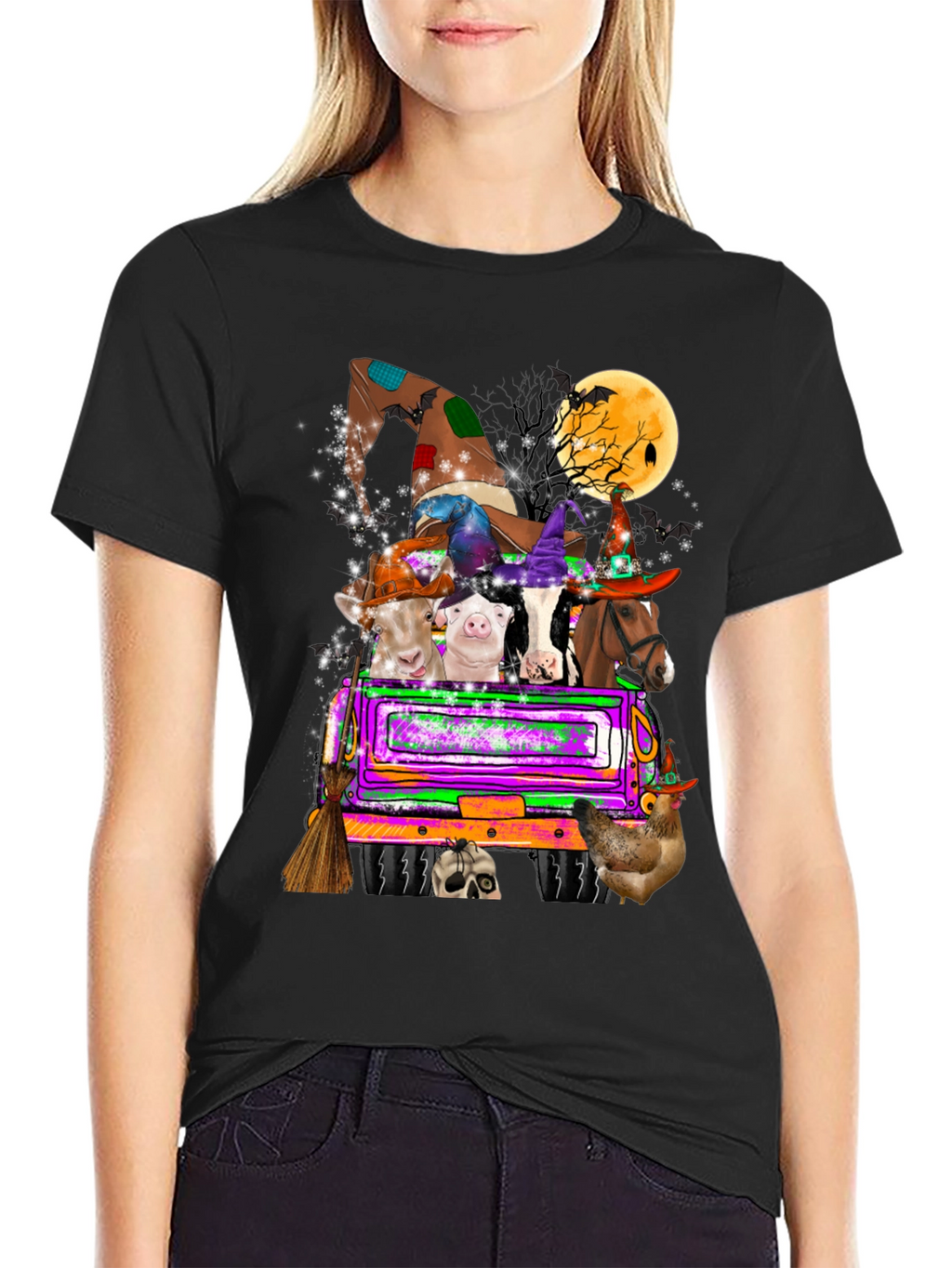 Halloween Animals Truck T-Shirt