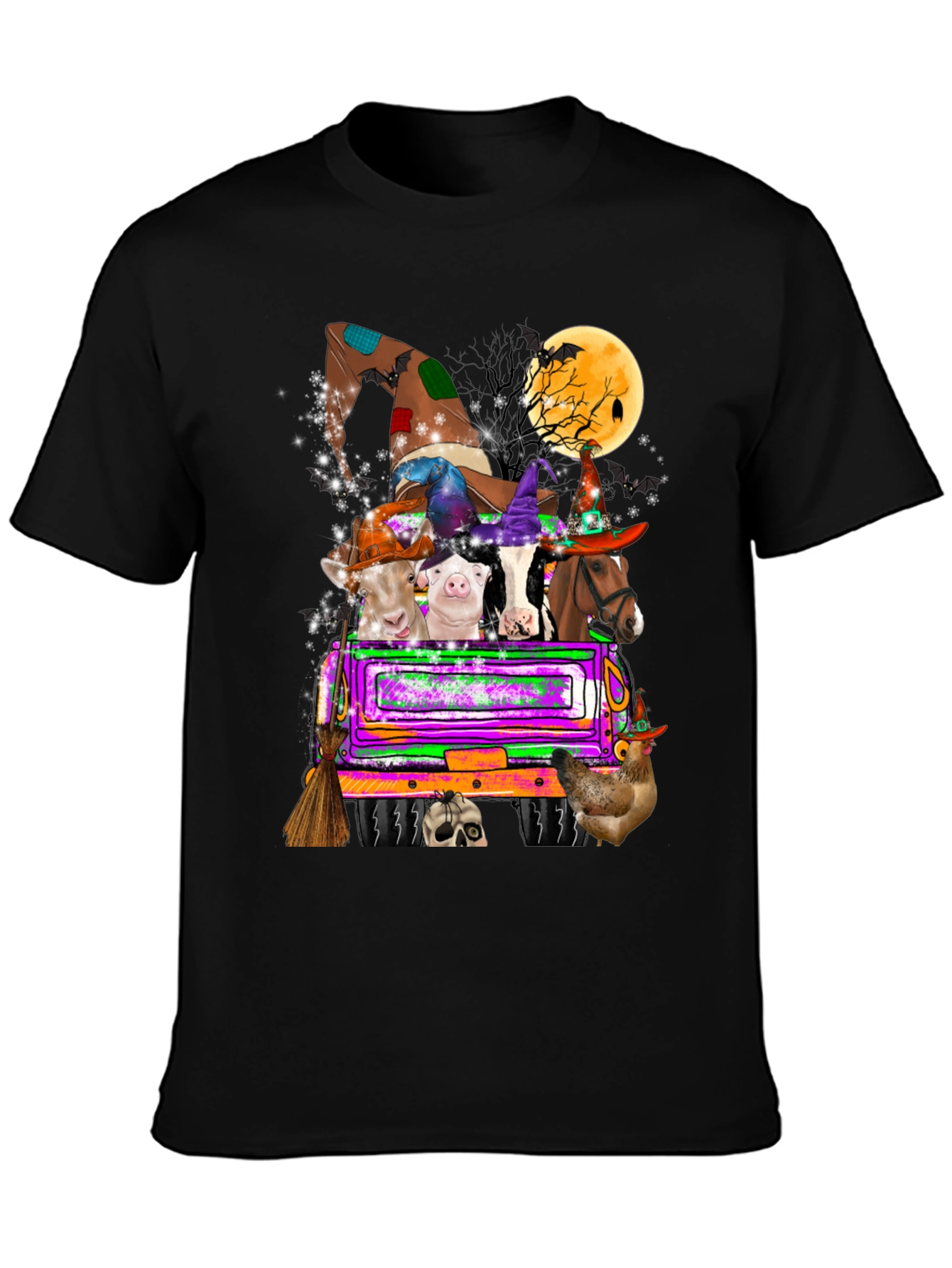 Halloween Animals Truck T-Shirt
