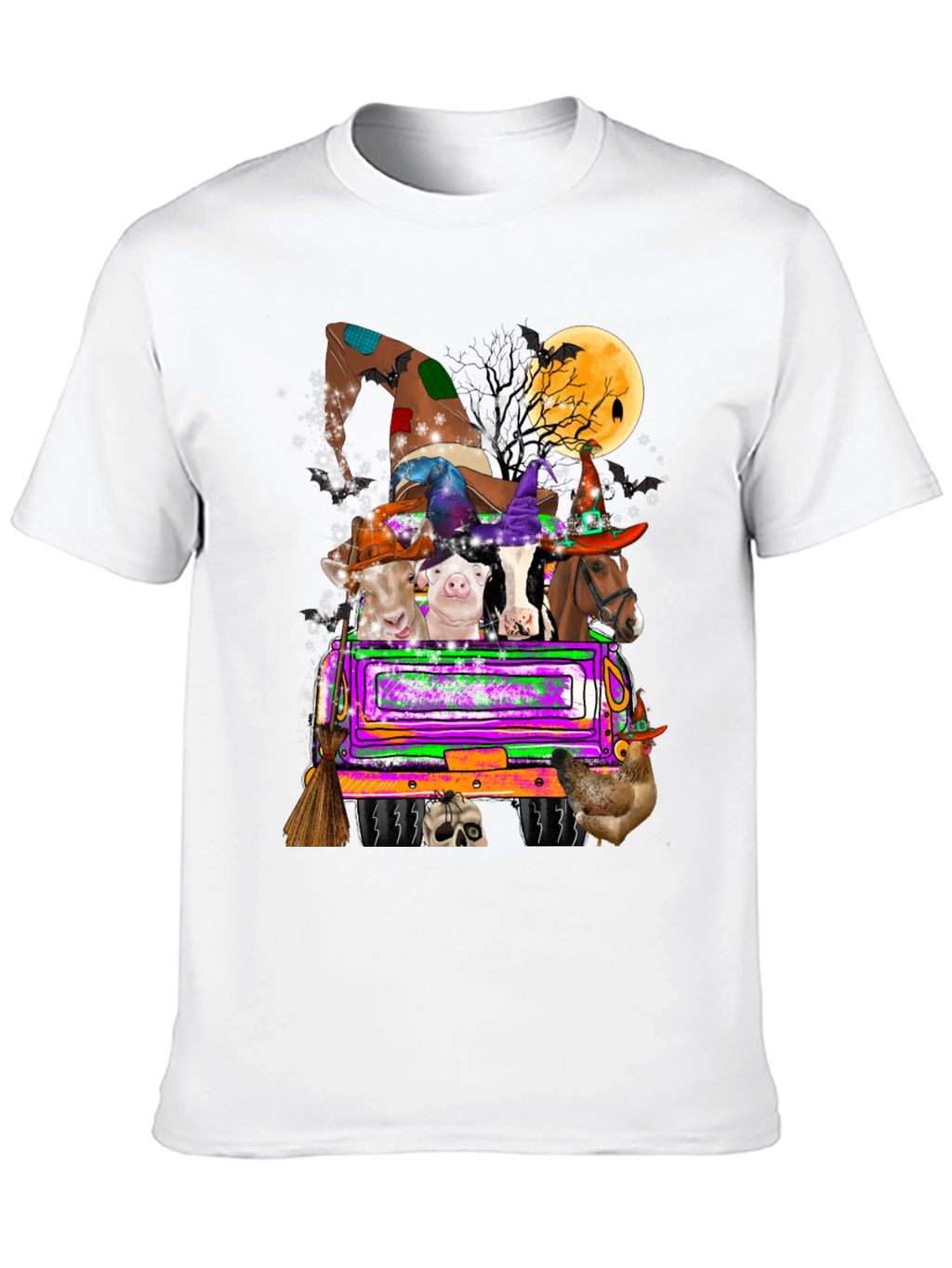 Halloween Animals Truck T-Shirt
