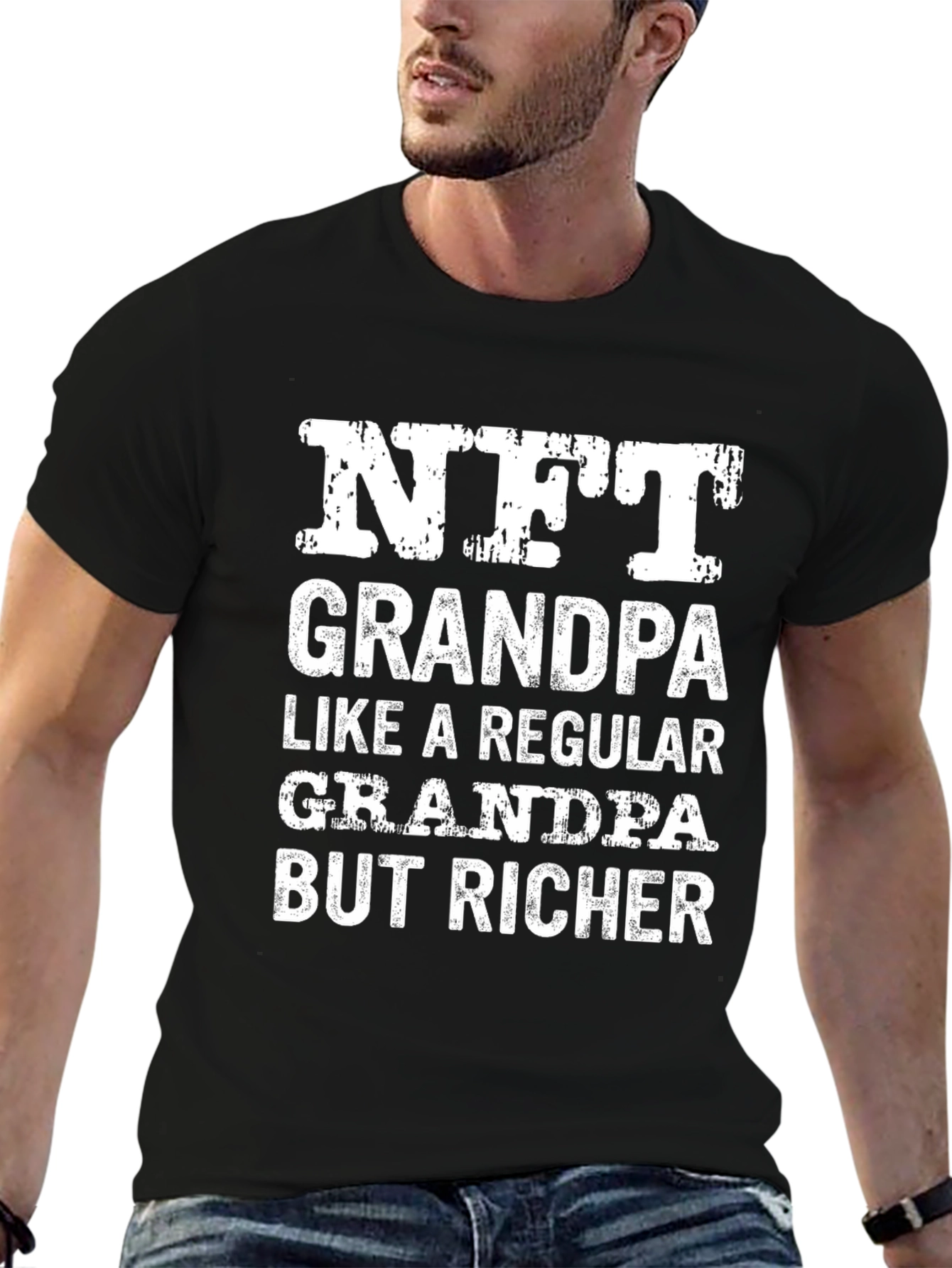NFT Grandpa Graphic T-Shirt