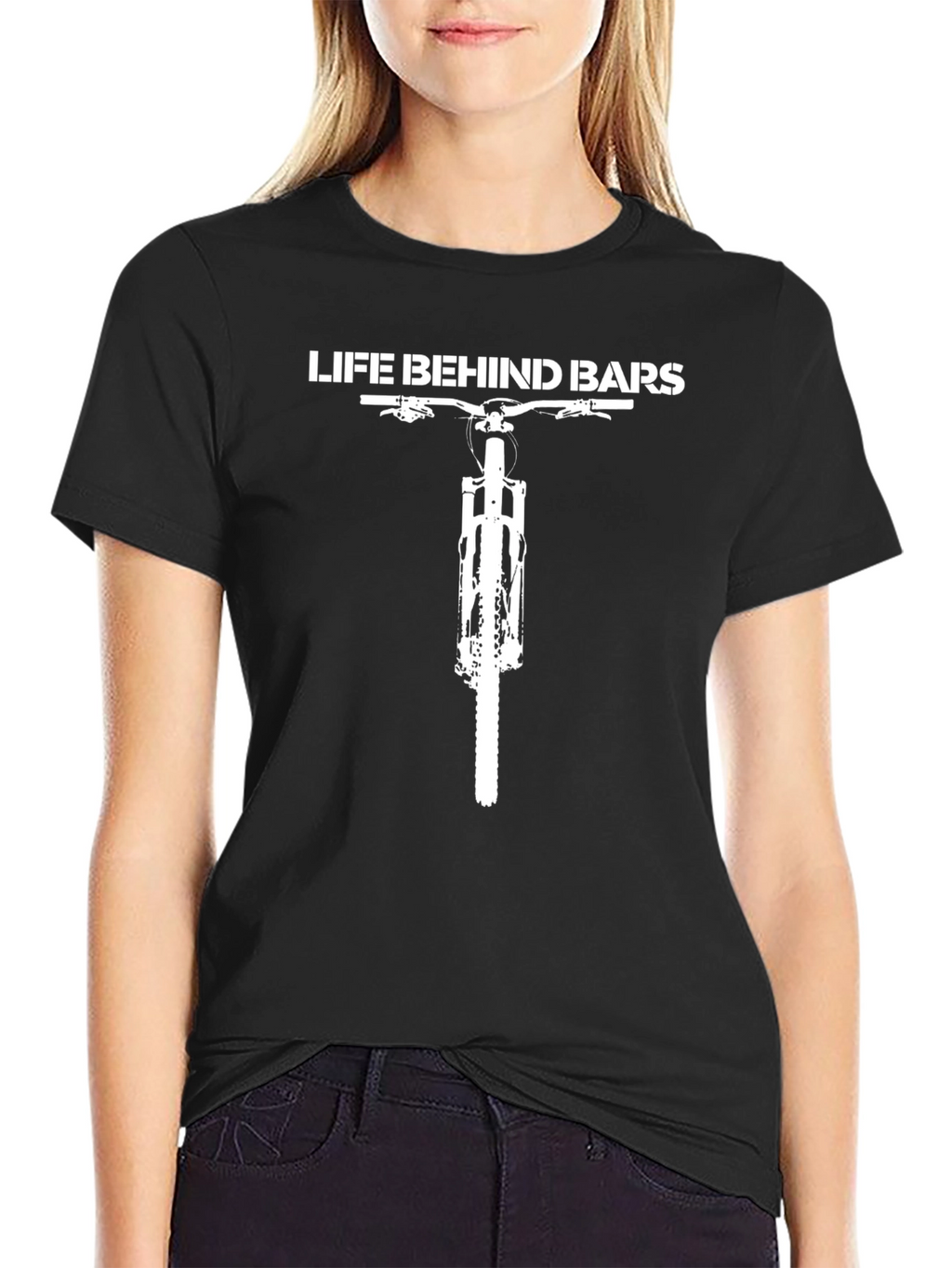 Life Behind Bars Biker T-Shirt - Black