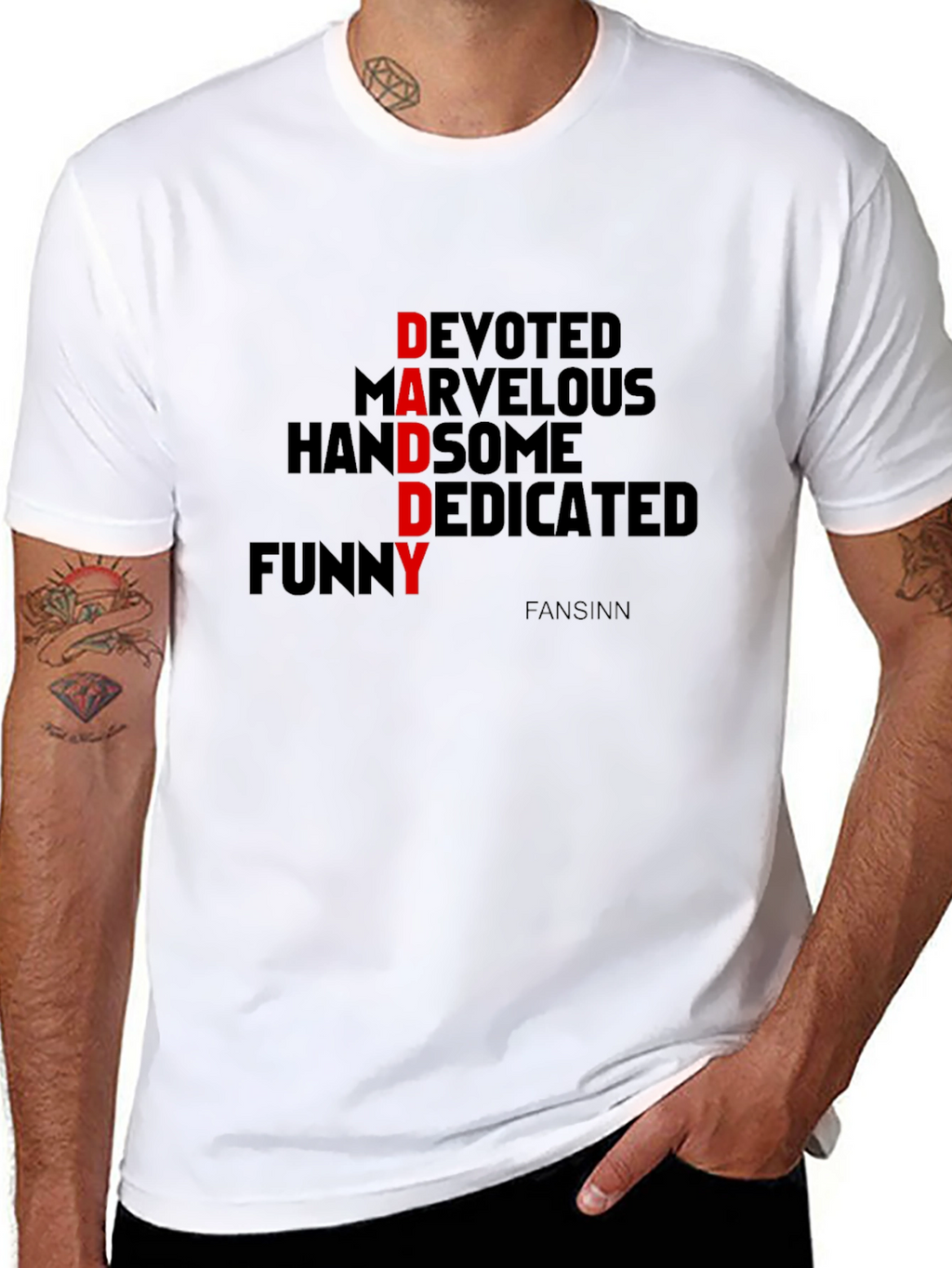 Daddy Devoted Graphic Tee - Black Cotton T-Shirt