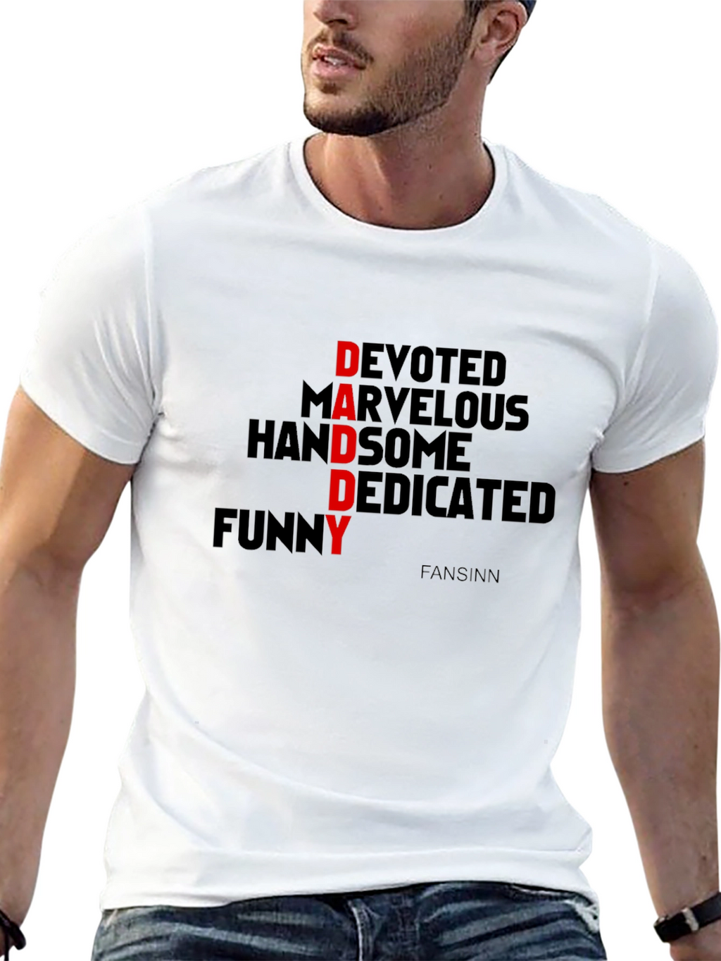 Daddy Devoted Graphic Tee - Black Cotton T-Shirt