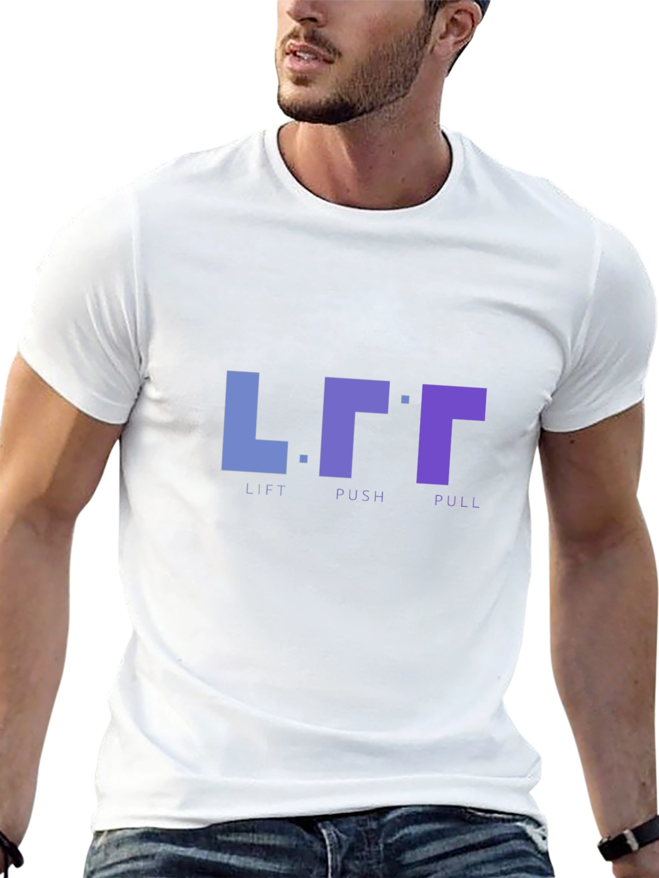Lift Push Pull Black Graphic T-Shirt