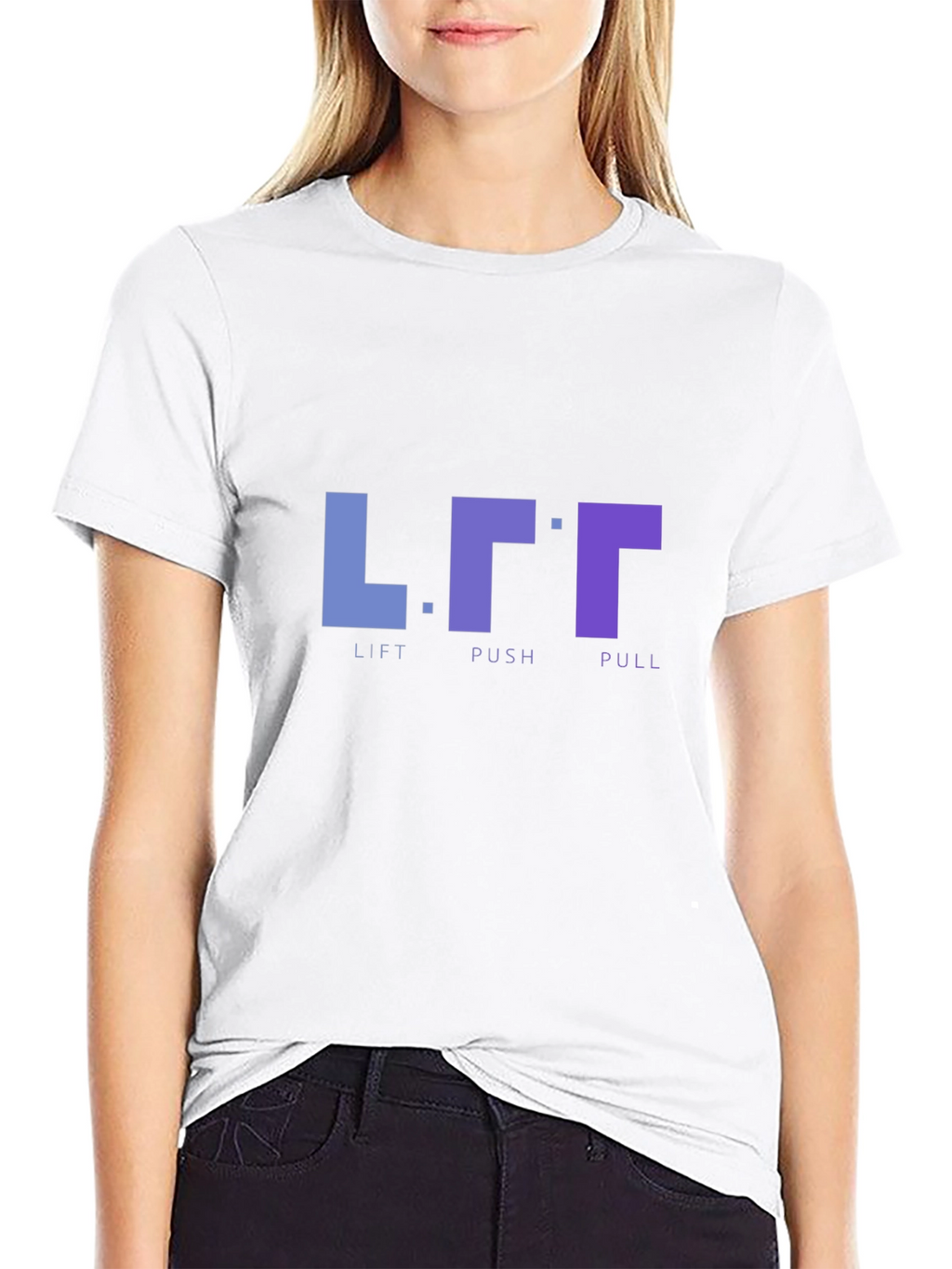 Lift Push Pull Black Graphic T-Shirt
