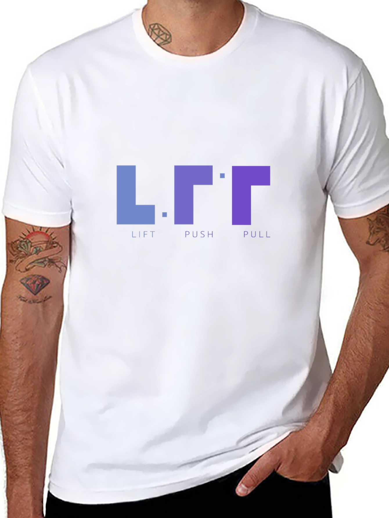 Lift Push Pull Black Graphic T-Shirt