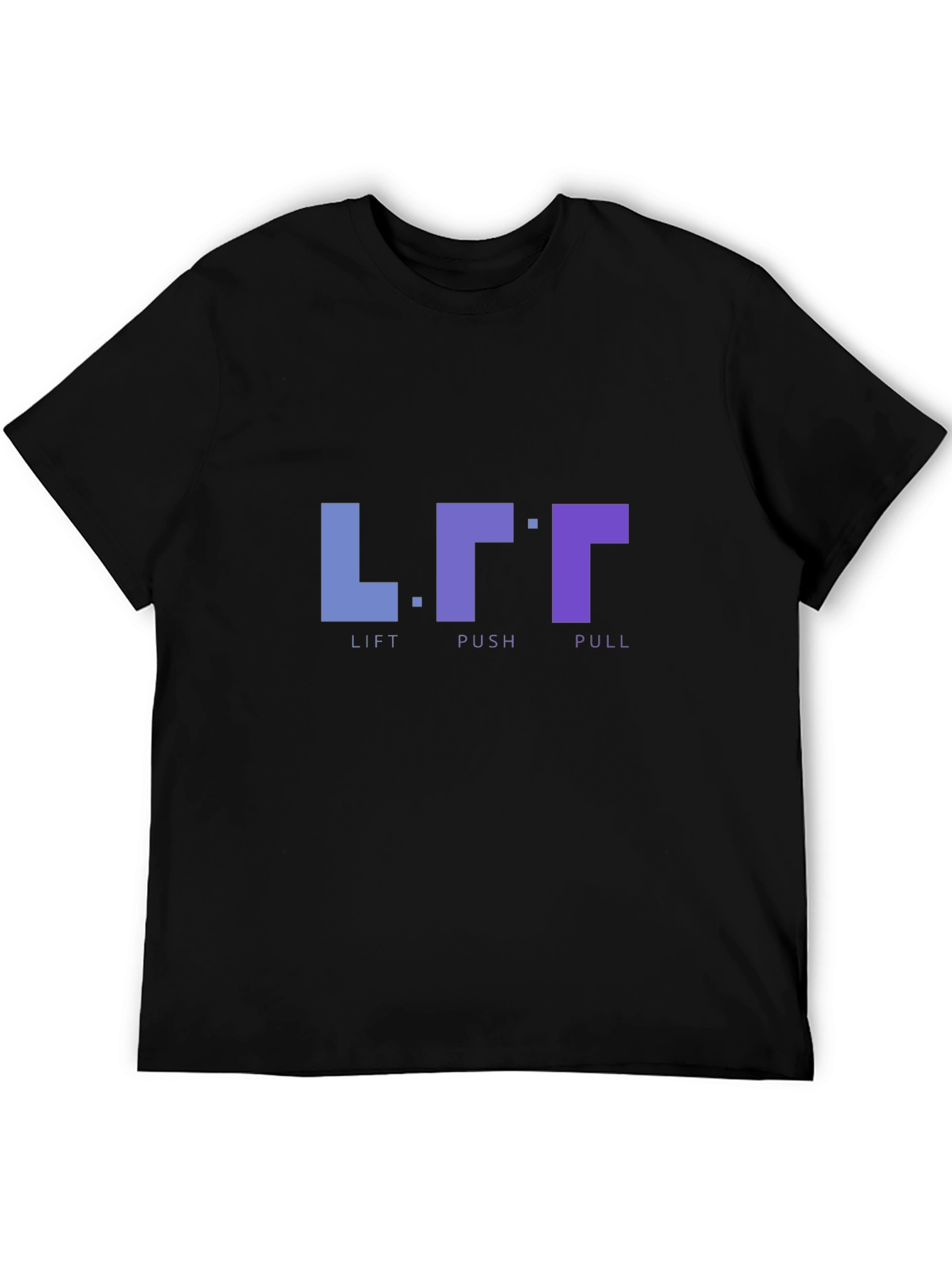 Lift Push Pull Black Graphic T-Shirt