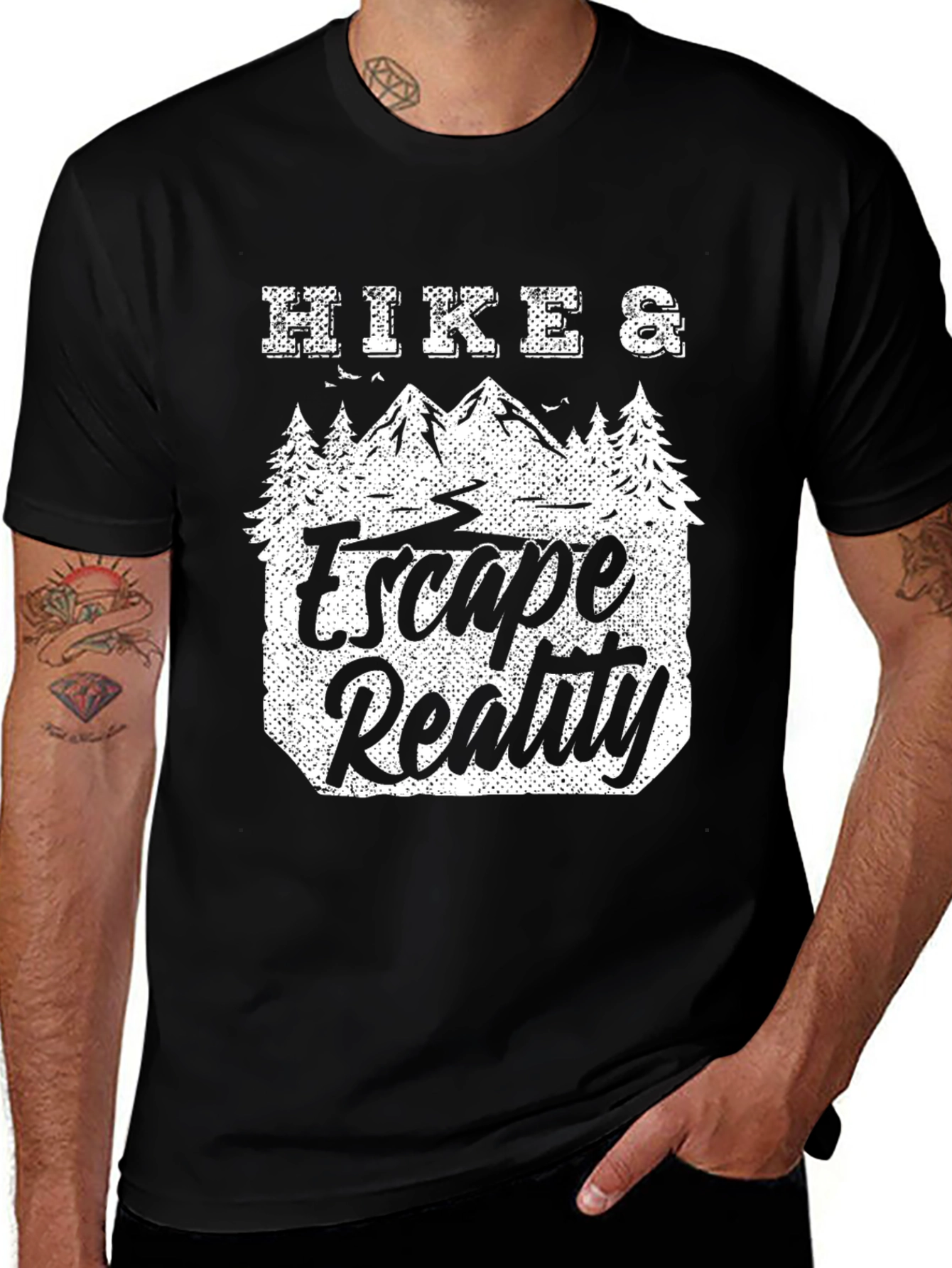 Hike & Escape Reality T-Shirt - Outdoor Adventure Tee