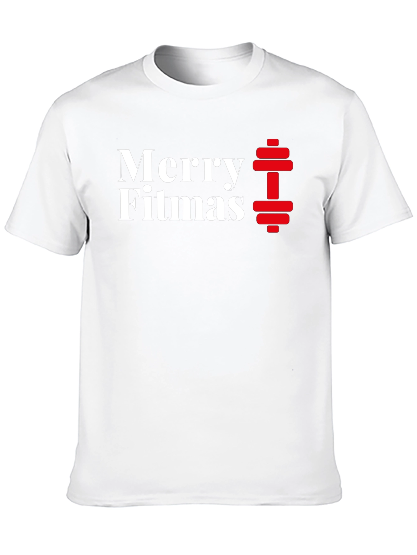 Merry Fitmas Workout T-Shirt - Holiday Gym Apparel