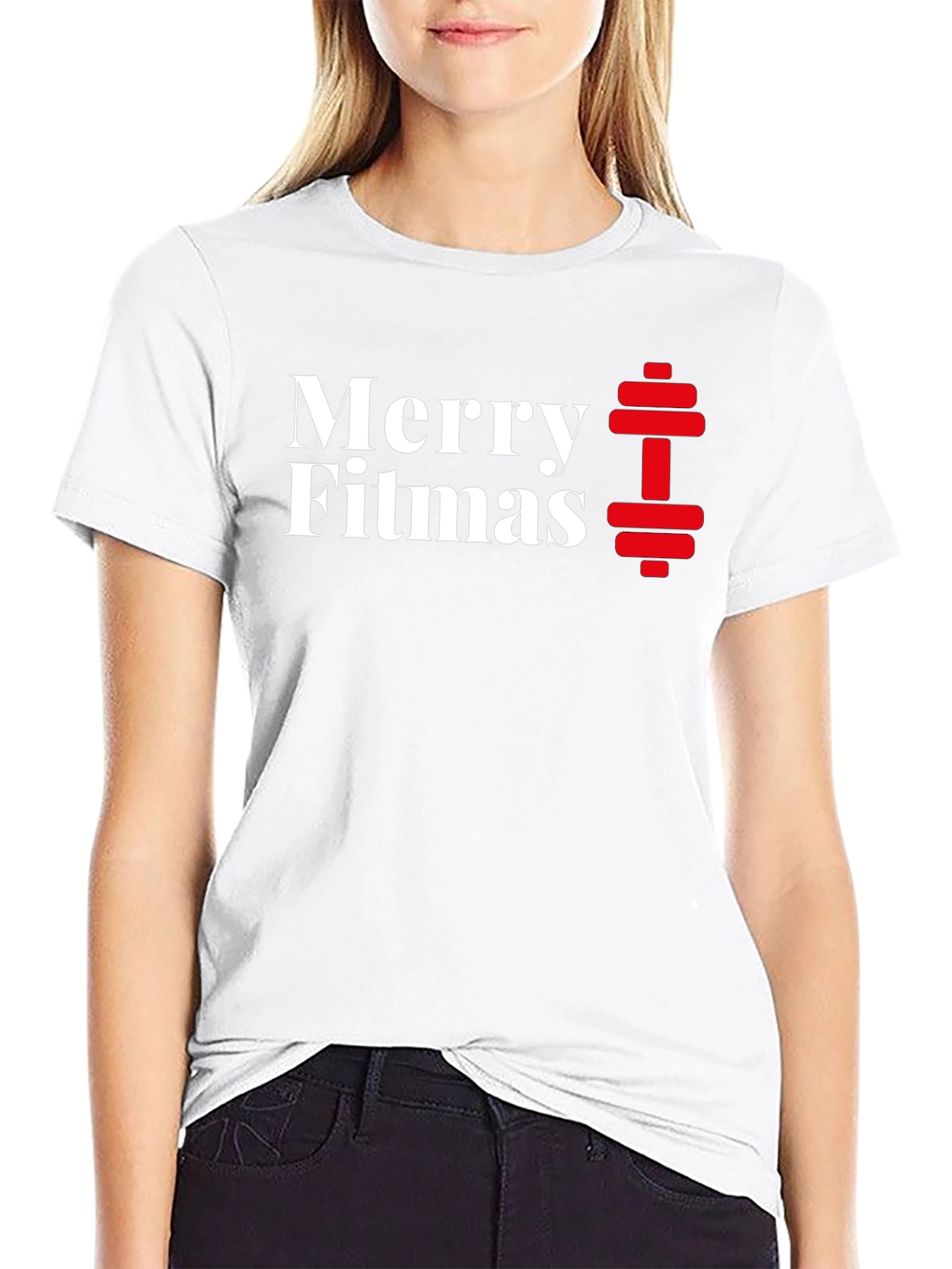 Merry Fitmas Workout T-Shirt - Holiday Gym Apparel