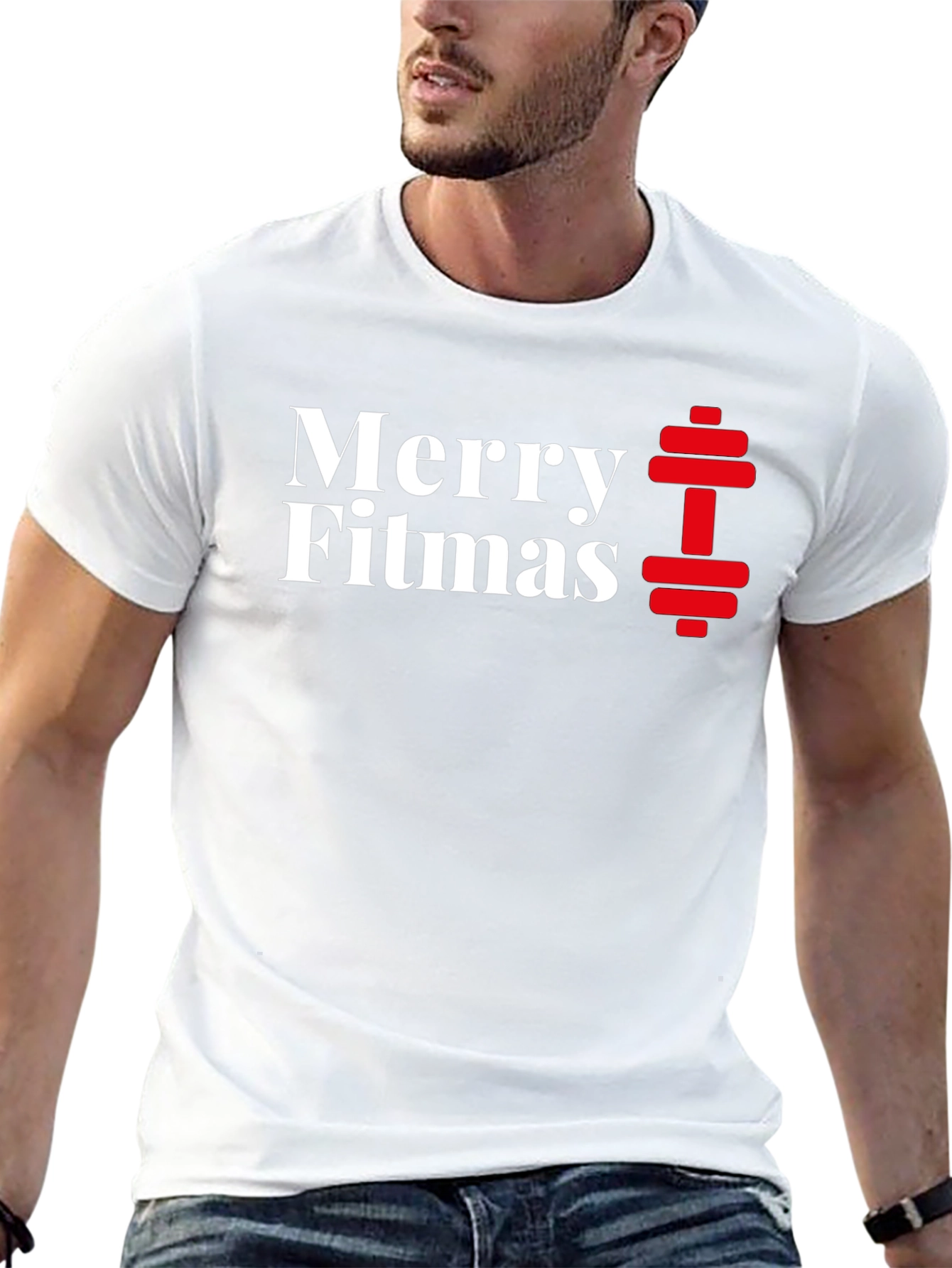 Merry Fitmas Workout T-Shirt - Holiday Gym Apparel