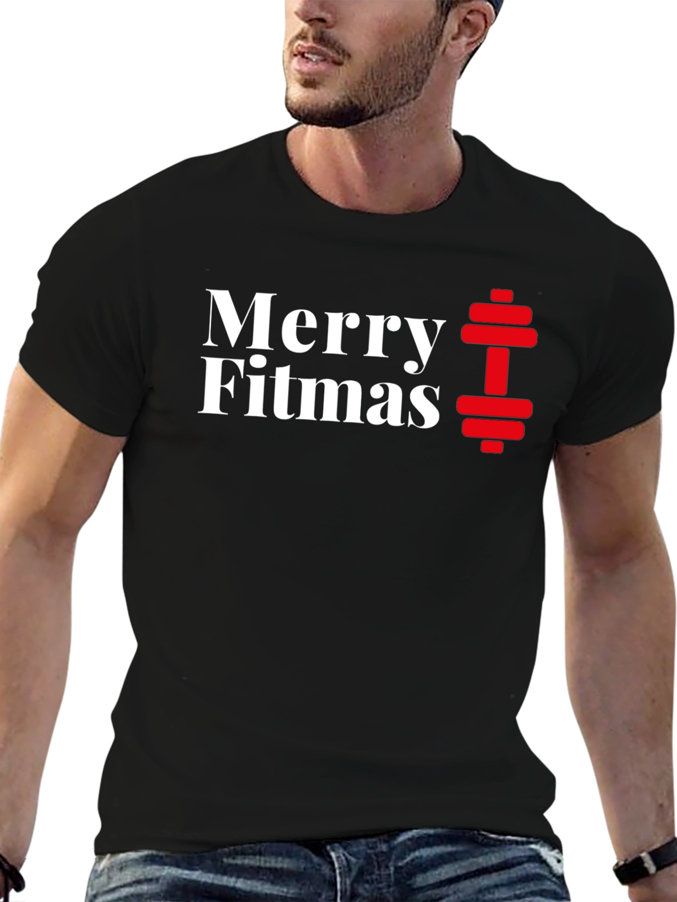 Merry Fitmas Workout T-Shirt - Holiday Gym Apparel