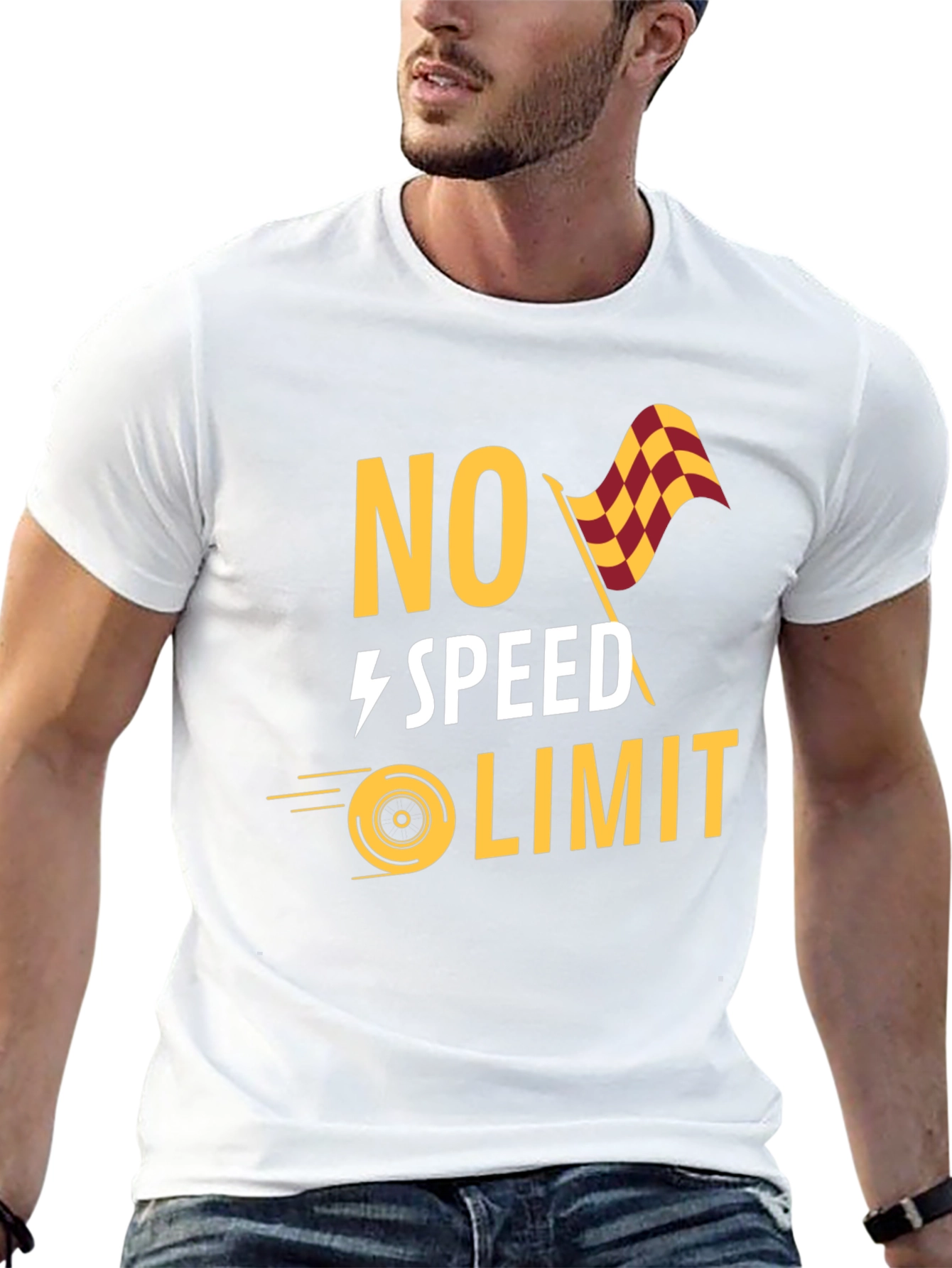 No Speed Limit Graphic Tee - Racing Style