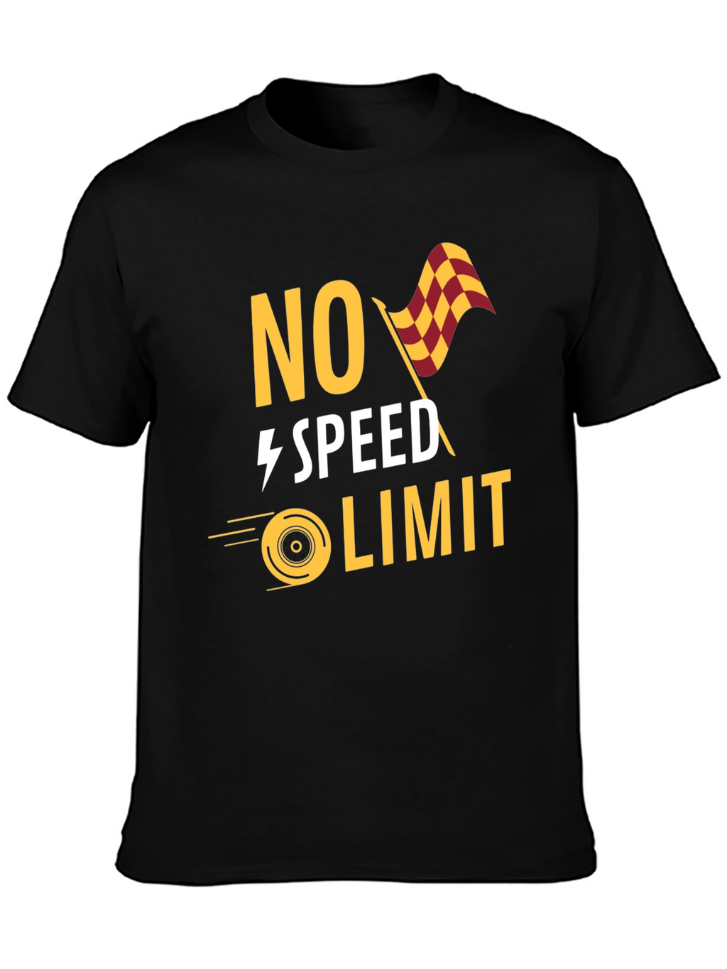 No Speed Limit Graphic Tee - Racing Style