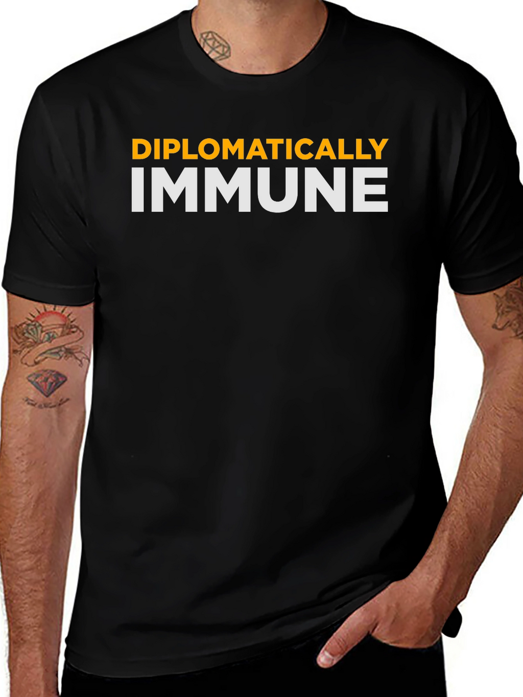Diplomatically Immune T-Shirt - Funny Slogan Tee