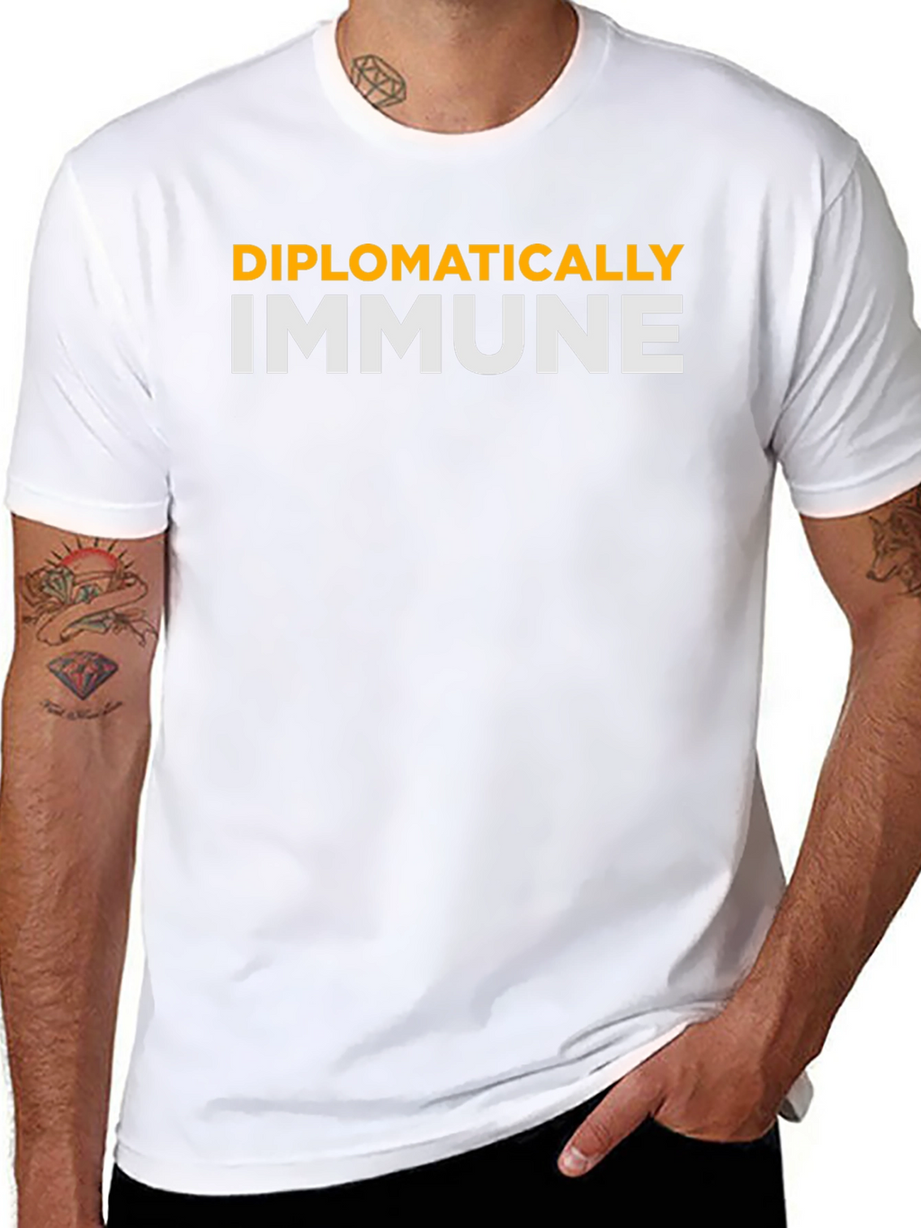 Diplomatically Immune T-Shirt - Funny Slogan Tee